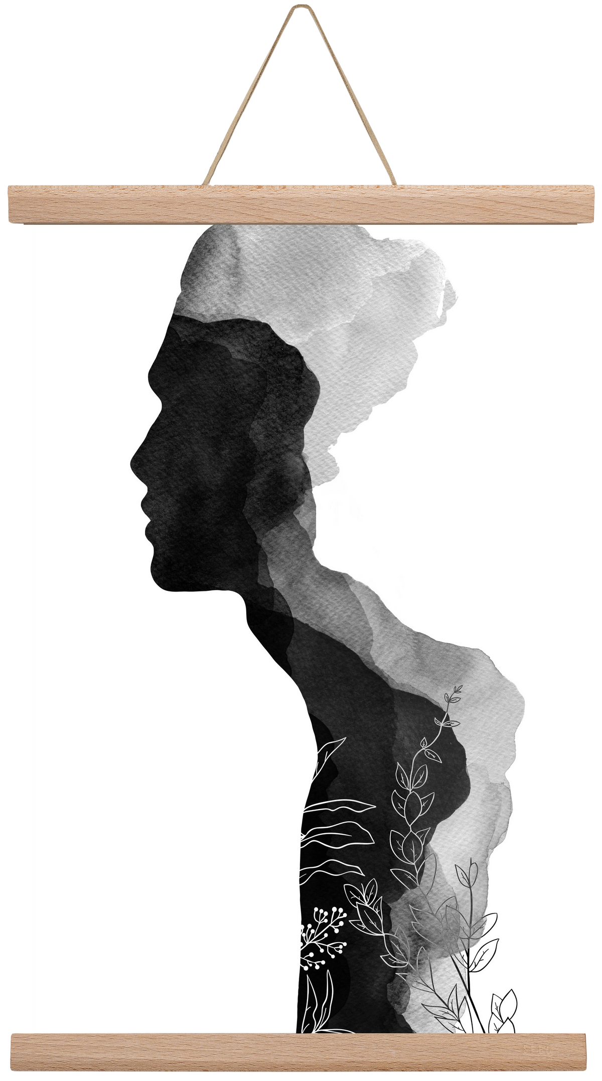 Him, 30x45 cm (30x45 cm), Tölgy akasztó