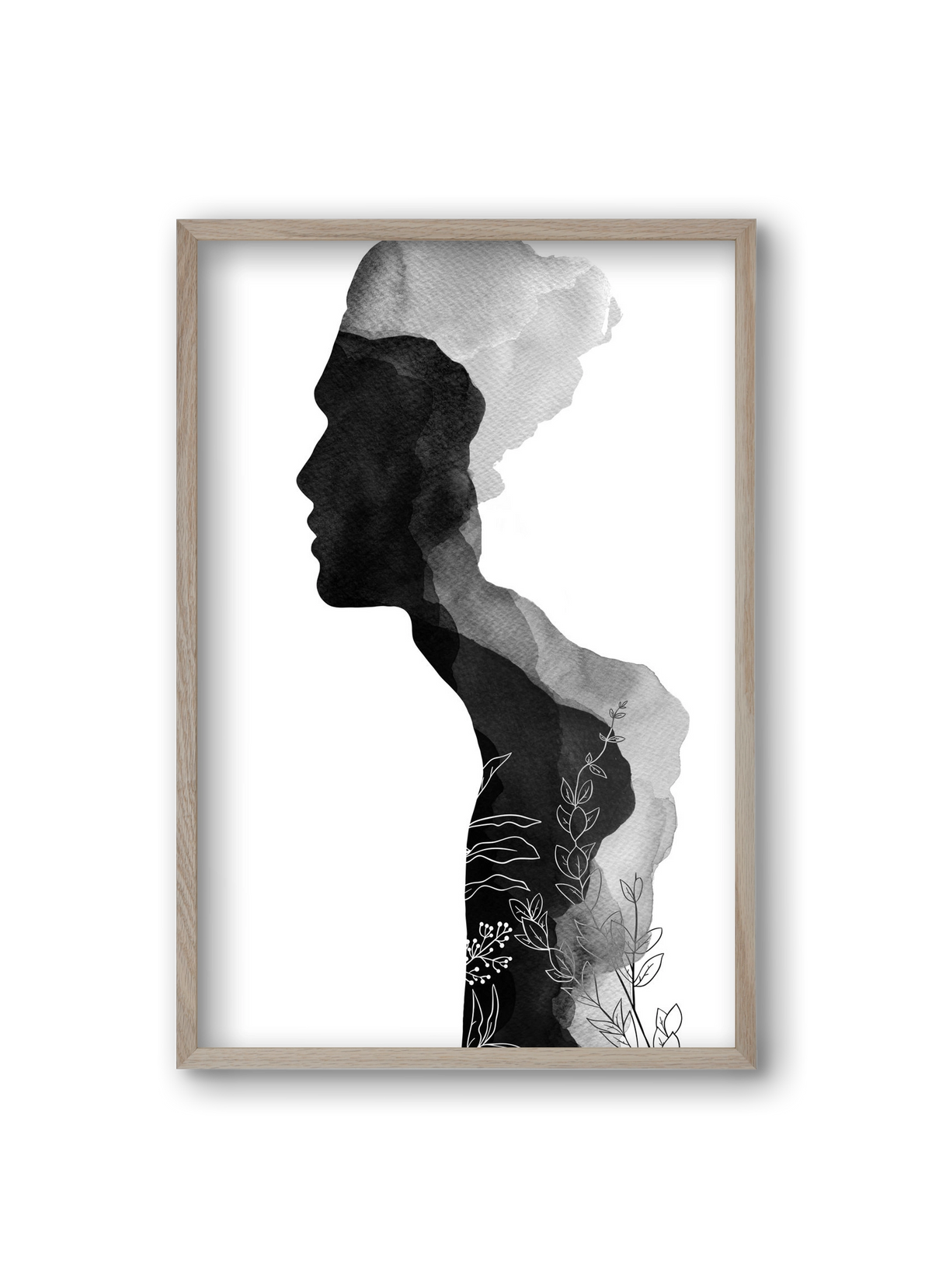 Him, 20x30 cm (20x30 cm), Tölgy keret