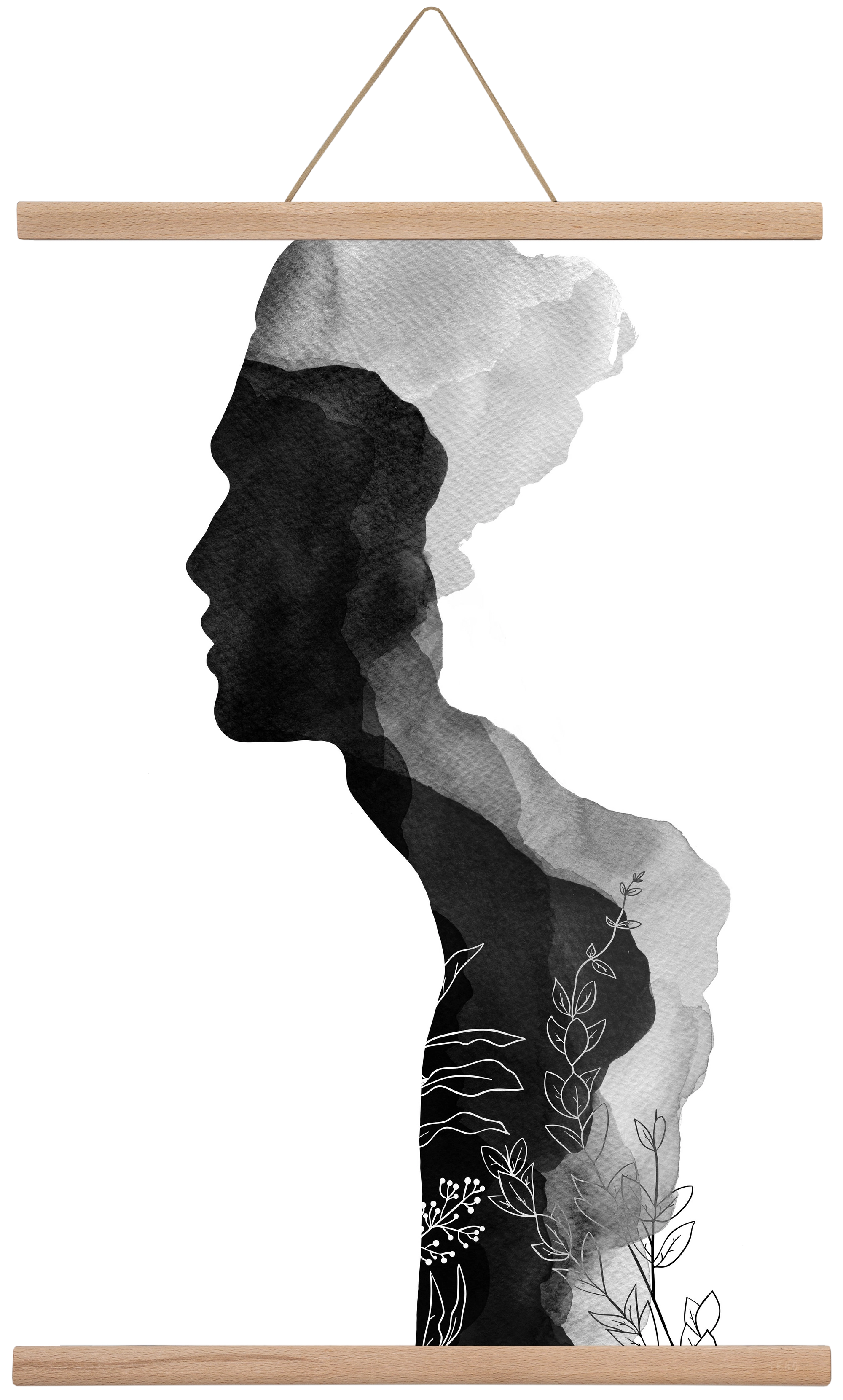 Him, 40x60 cm (40x60 cm), Tölgy akasztó