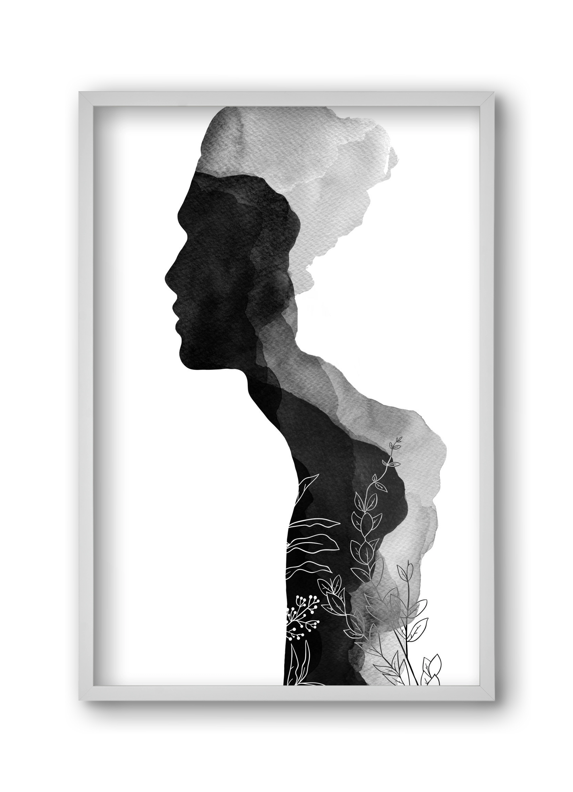 Him, 30x45 cm (30x45 cm), Fehér keret