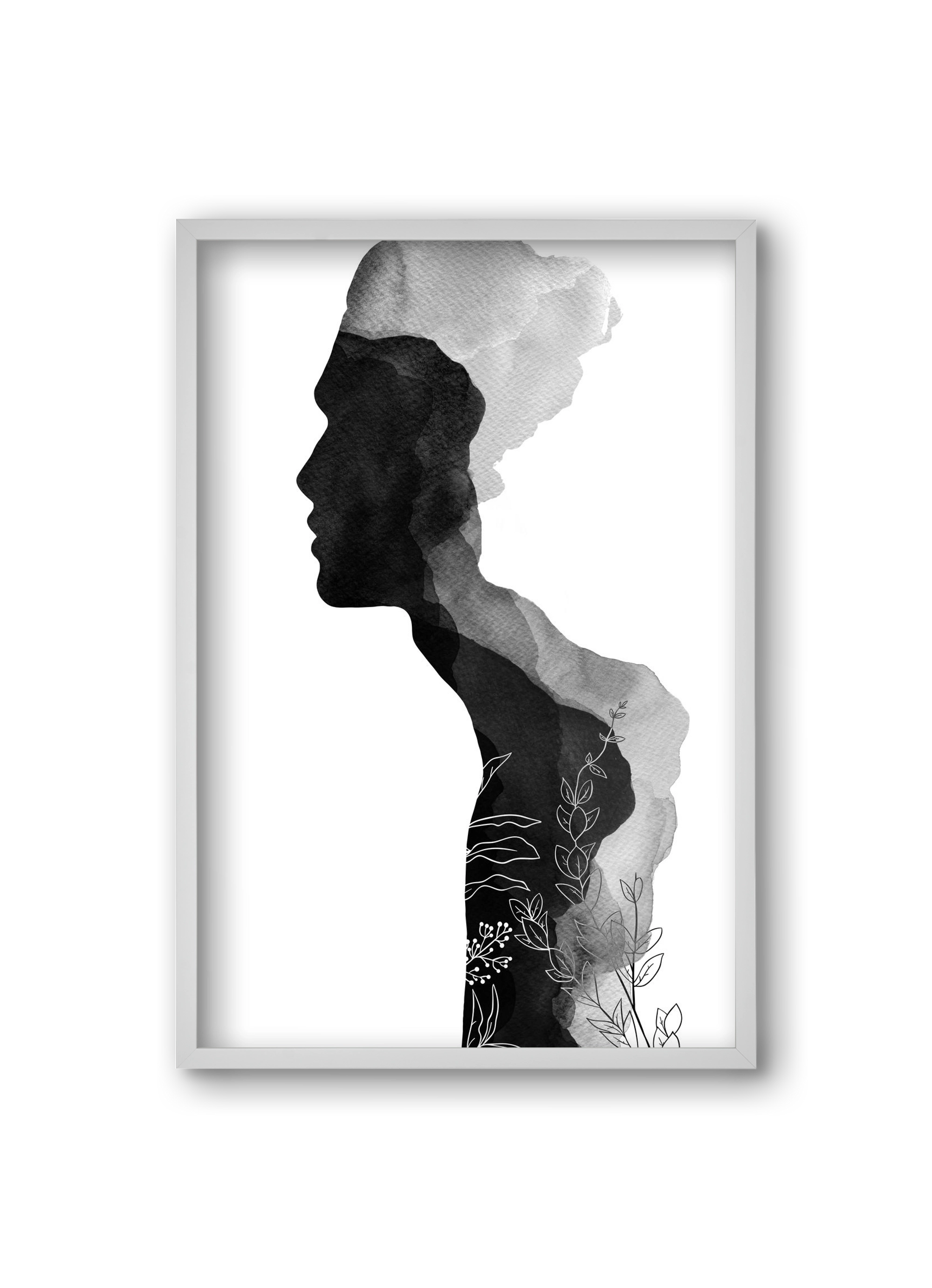 Him, 20x30 cm (20x30 cm), Fehér keret