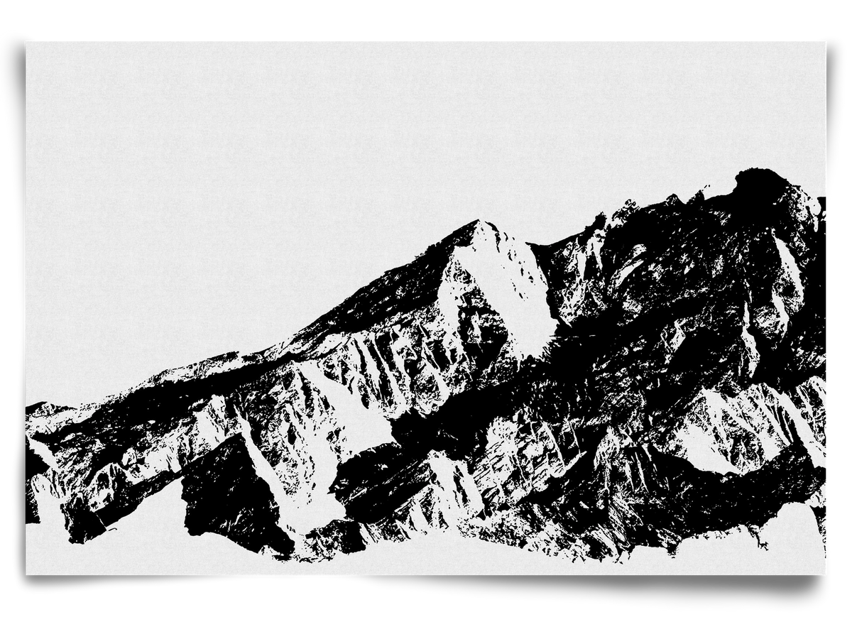 Mountains I., 90x60 cm, Keret nélkül