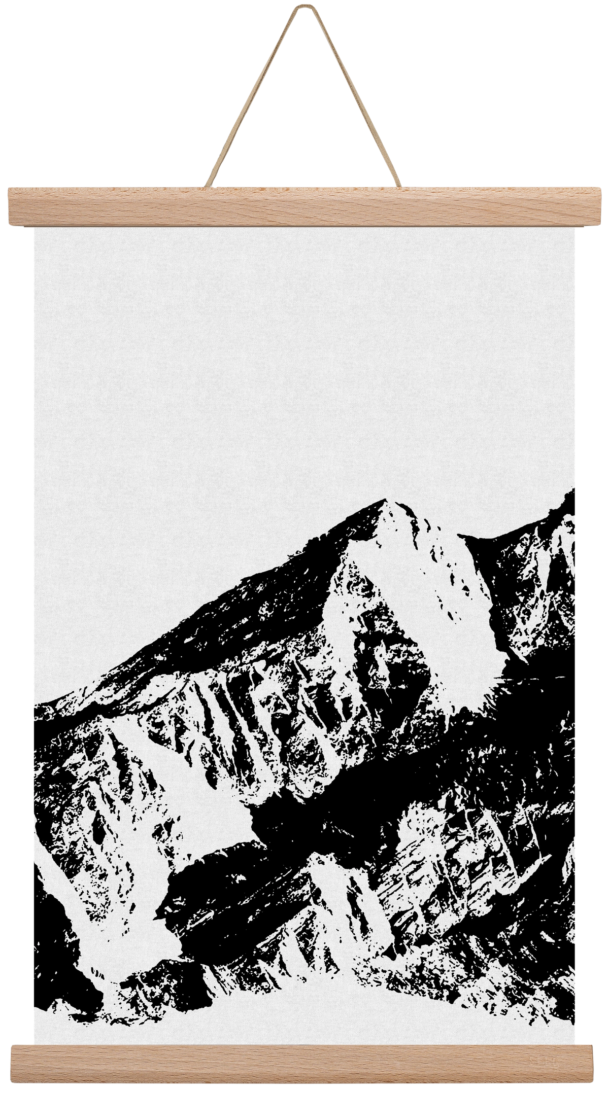 Mountains I., 45x30 cm (45x30 cm), Tölgy akasztó