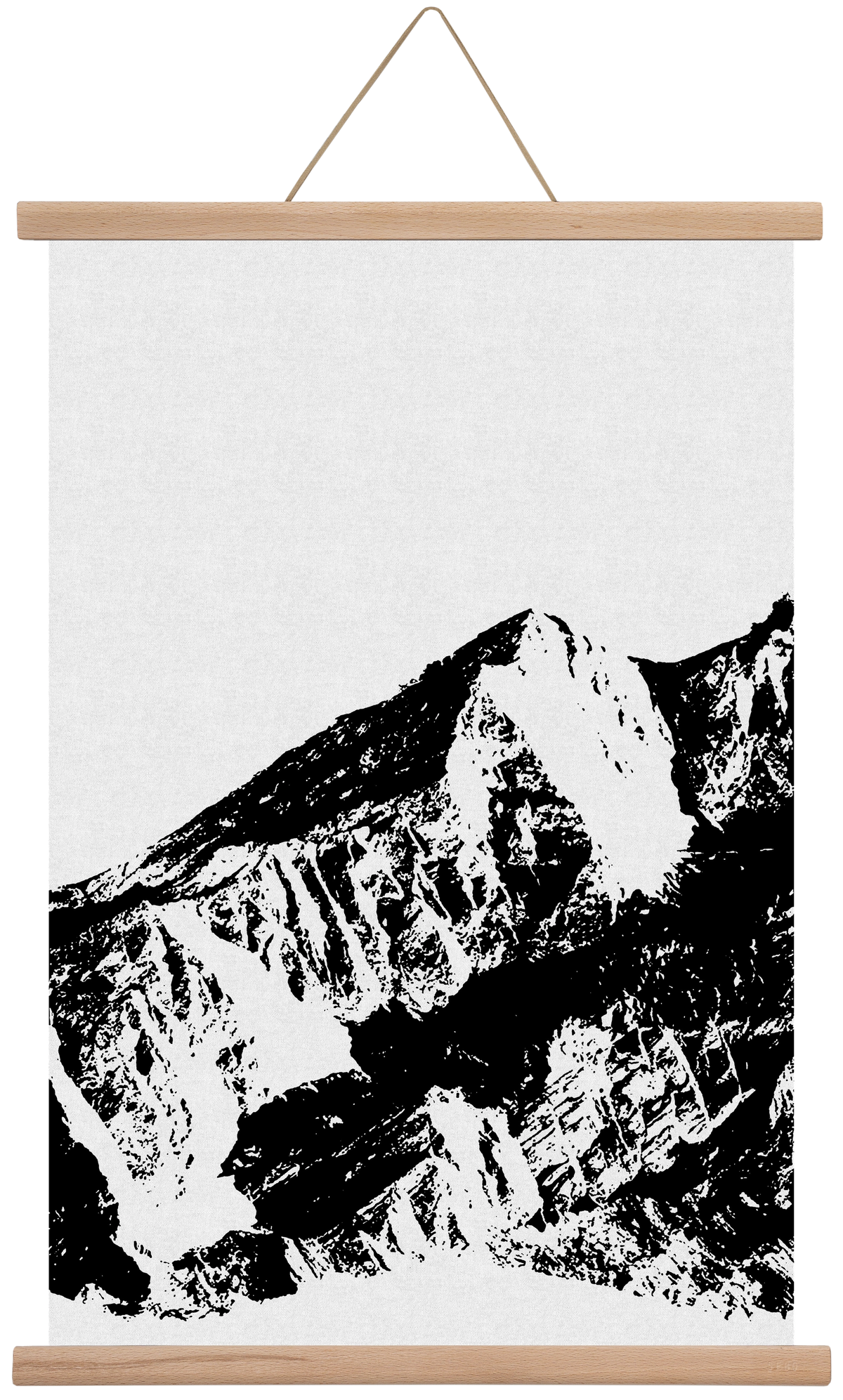 Mountains I., 60x40 cm (60x40 cm), Tölgy akasztó