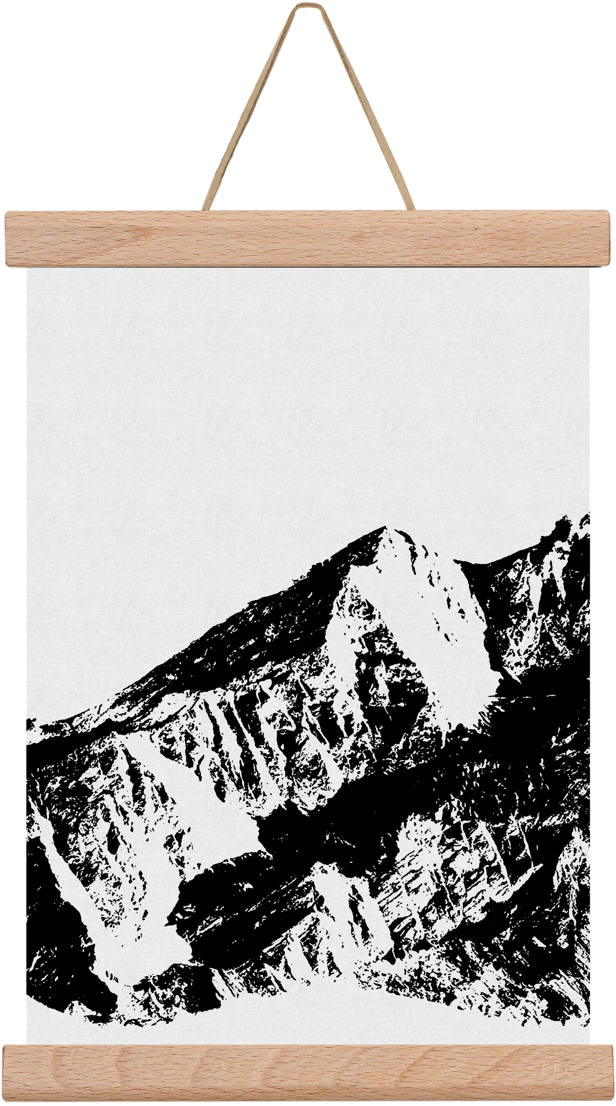 Mountains I., 30x20 cm (30x20 cm), Tölgy akasztó