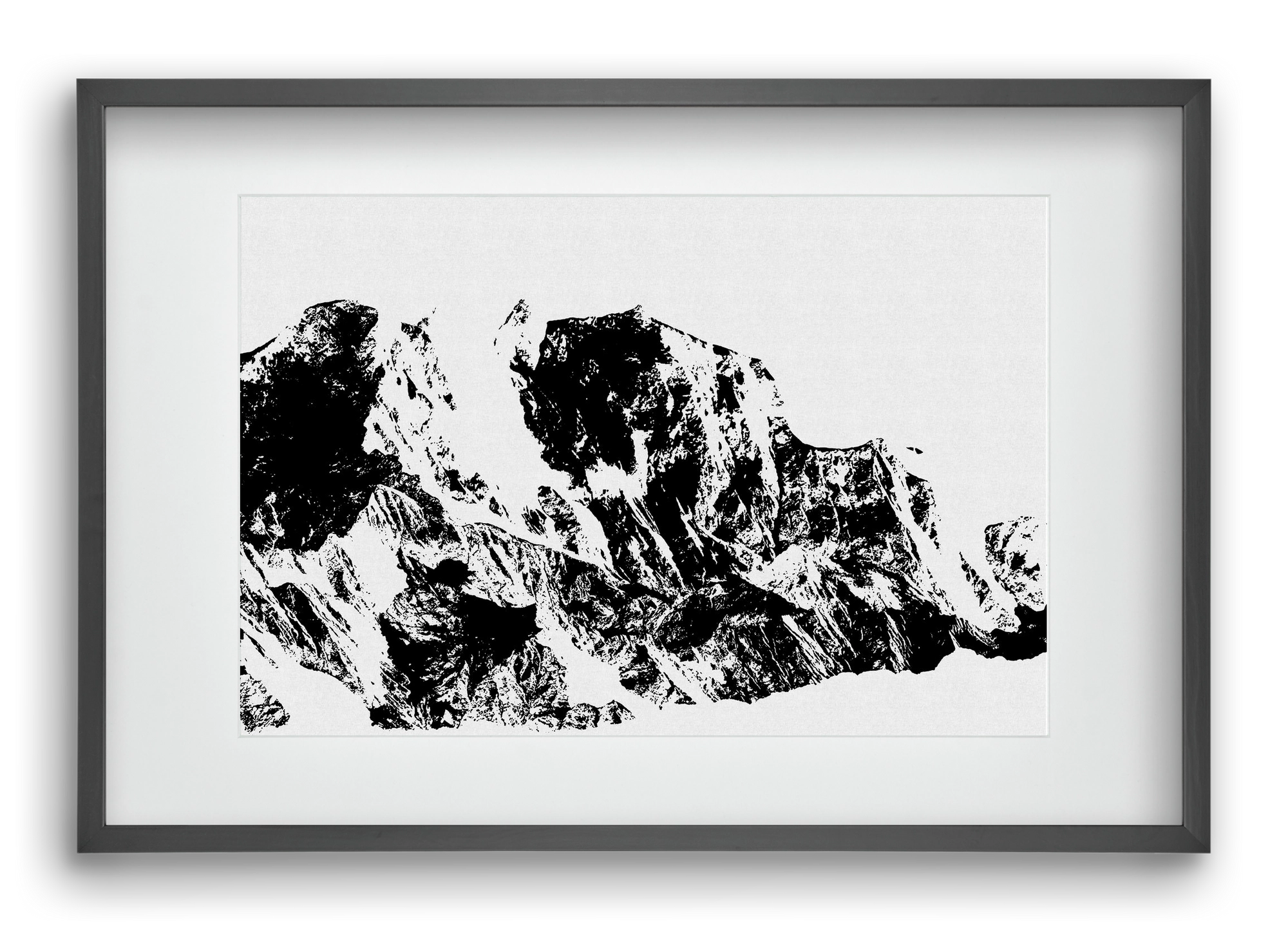 Mountains II., 60x40 cm (45x30 cm), Fekete keret, paszpartuval