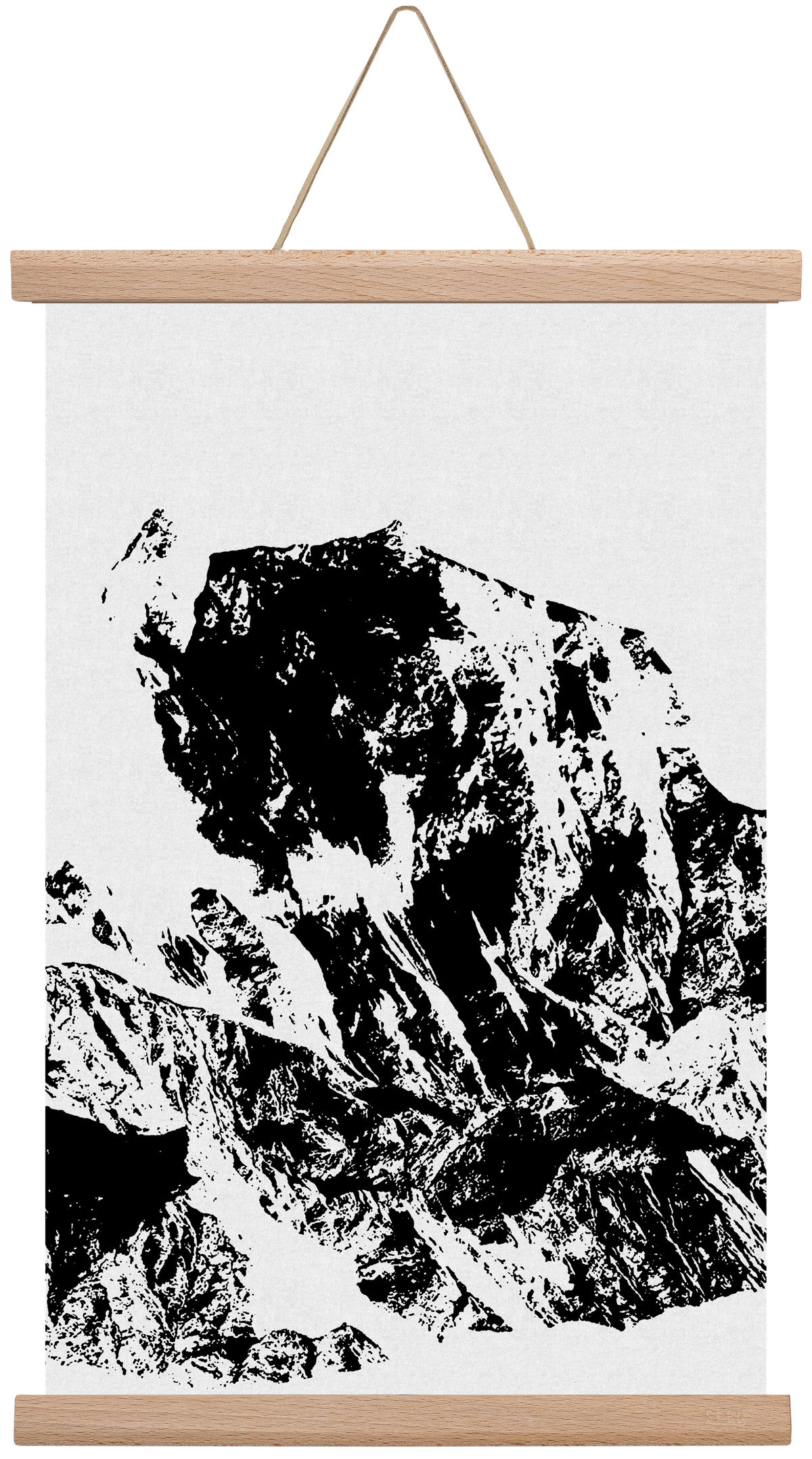 Mountains II., 45x30 cm (45x30 cm), Tölgy akasztó