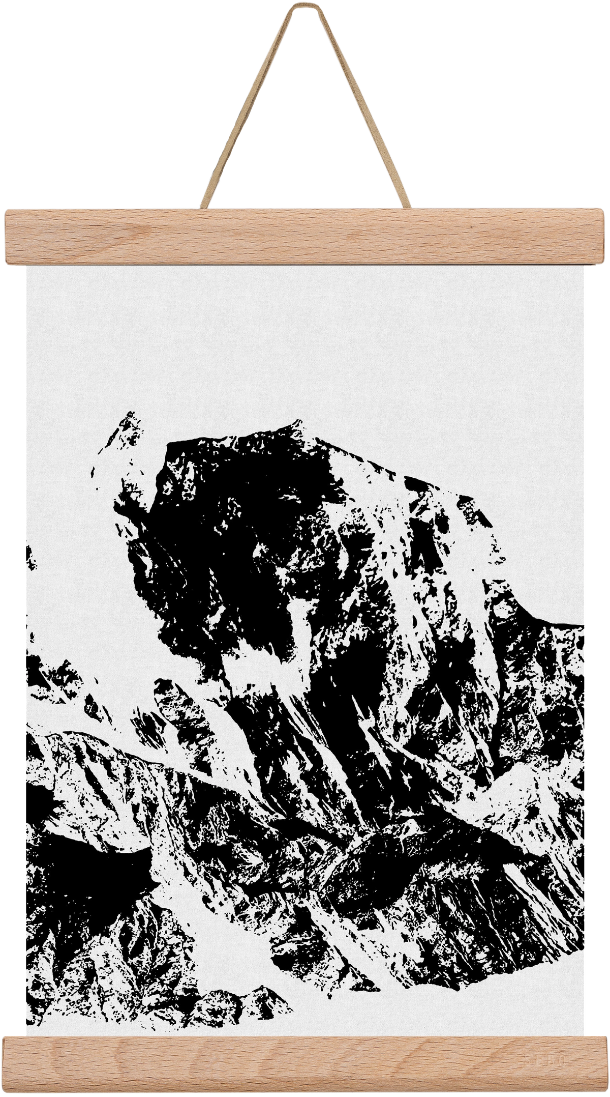 Mountains II., 30x20 cm (30x20 cm), Tölgy akasztó