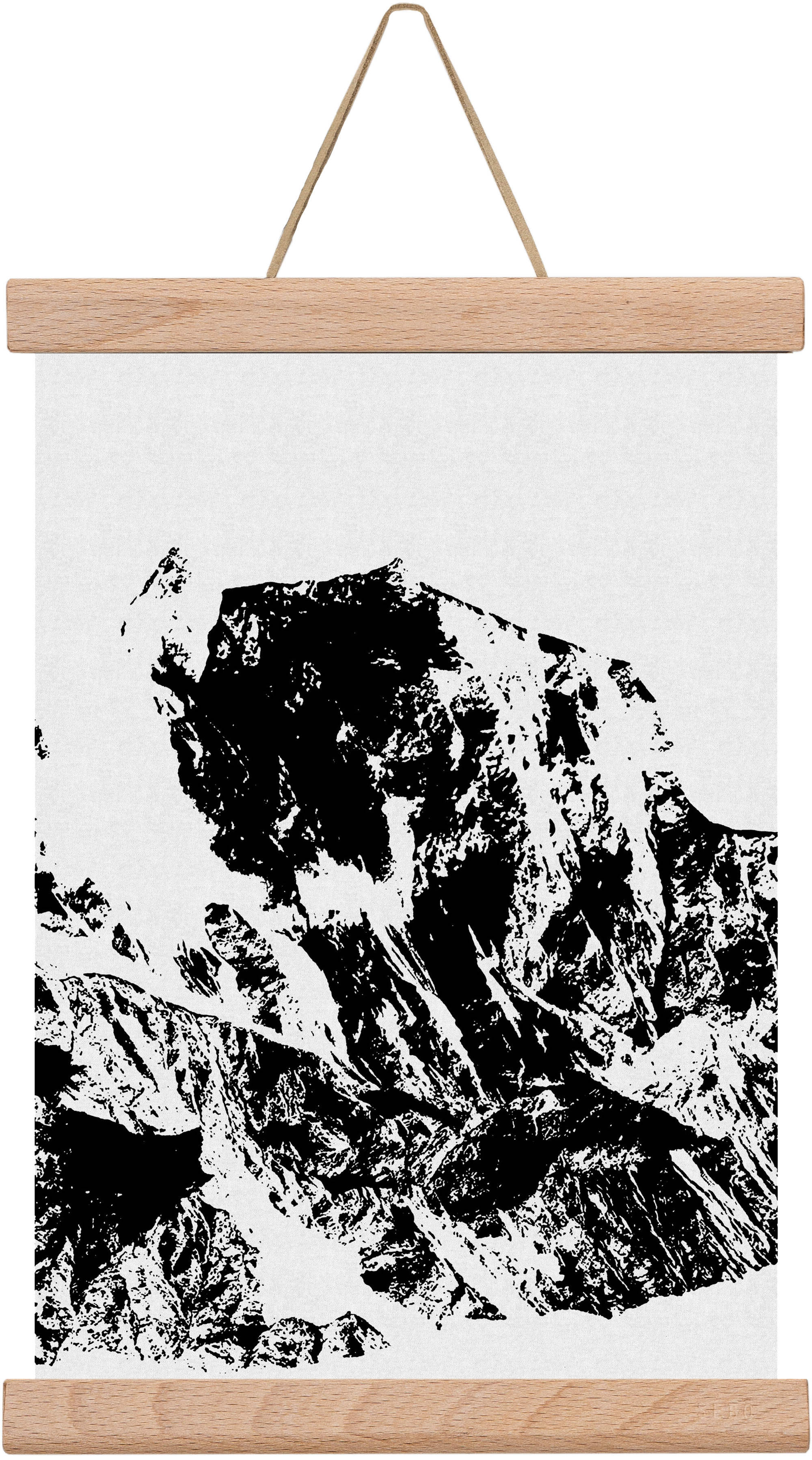 Mountains II., 30x20 cm (30x20 cm), Tölgy akasztó