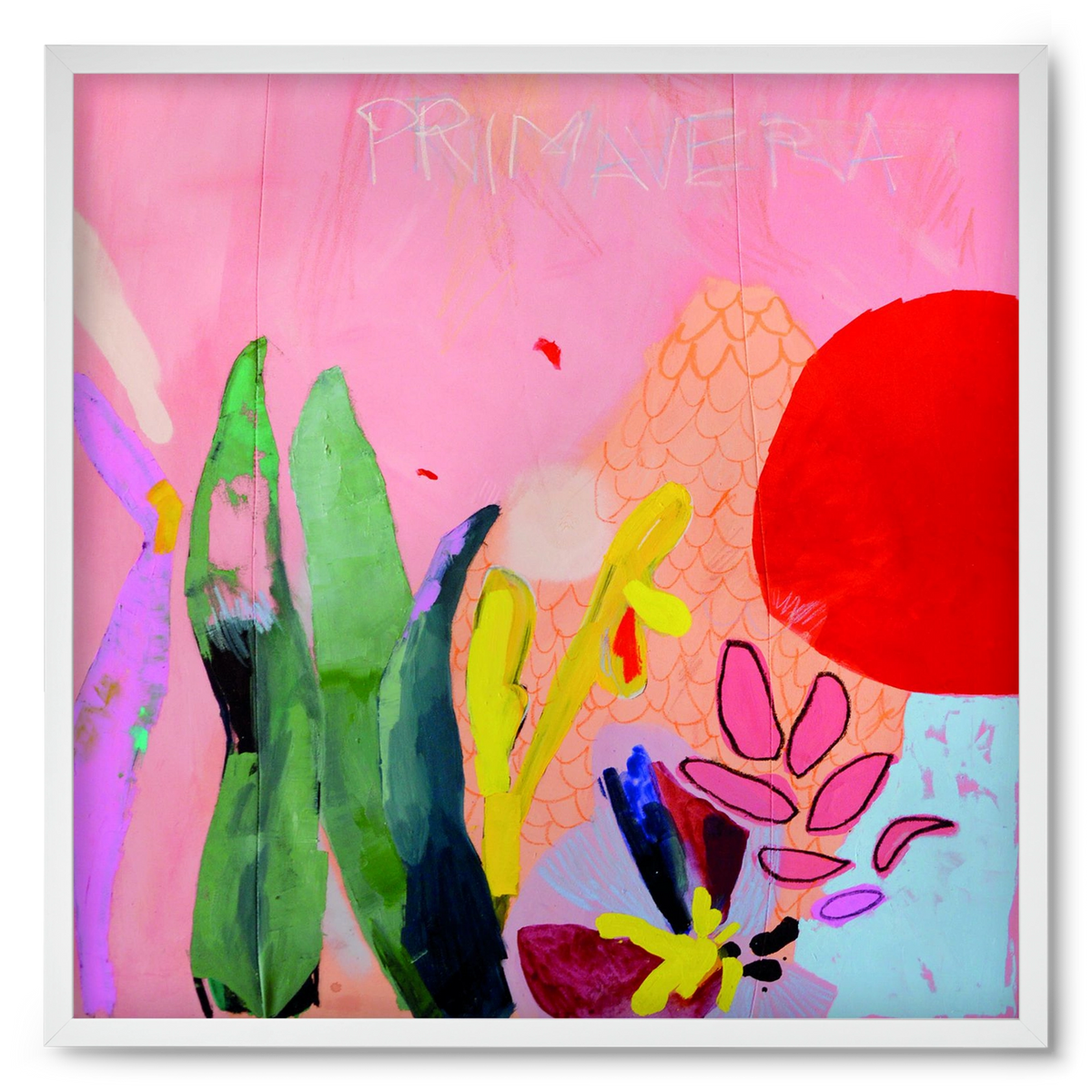 Primavera, 50x50 cm (50x50 cm), Fehér keret