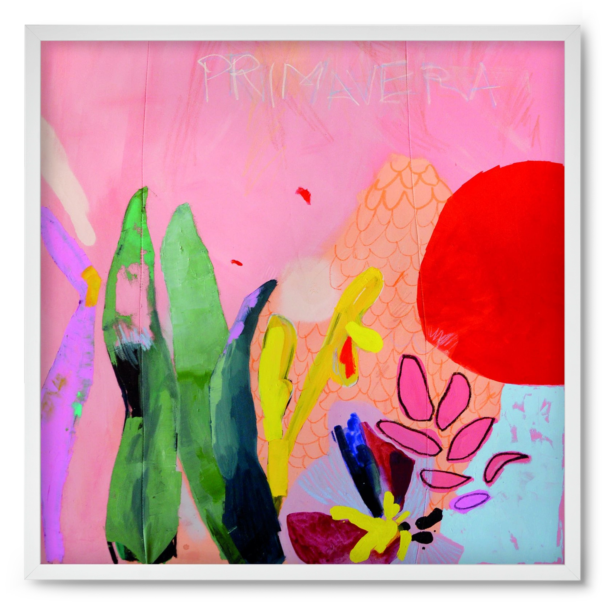 Primavera, 50x50 cm (50x50 cm), Fehér keret