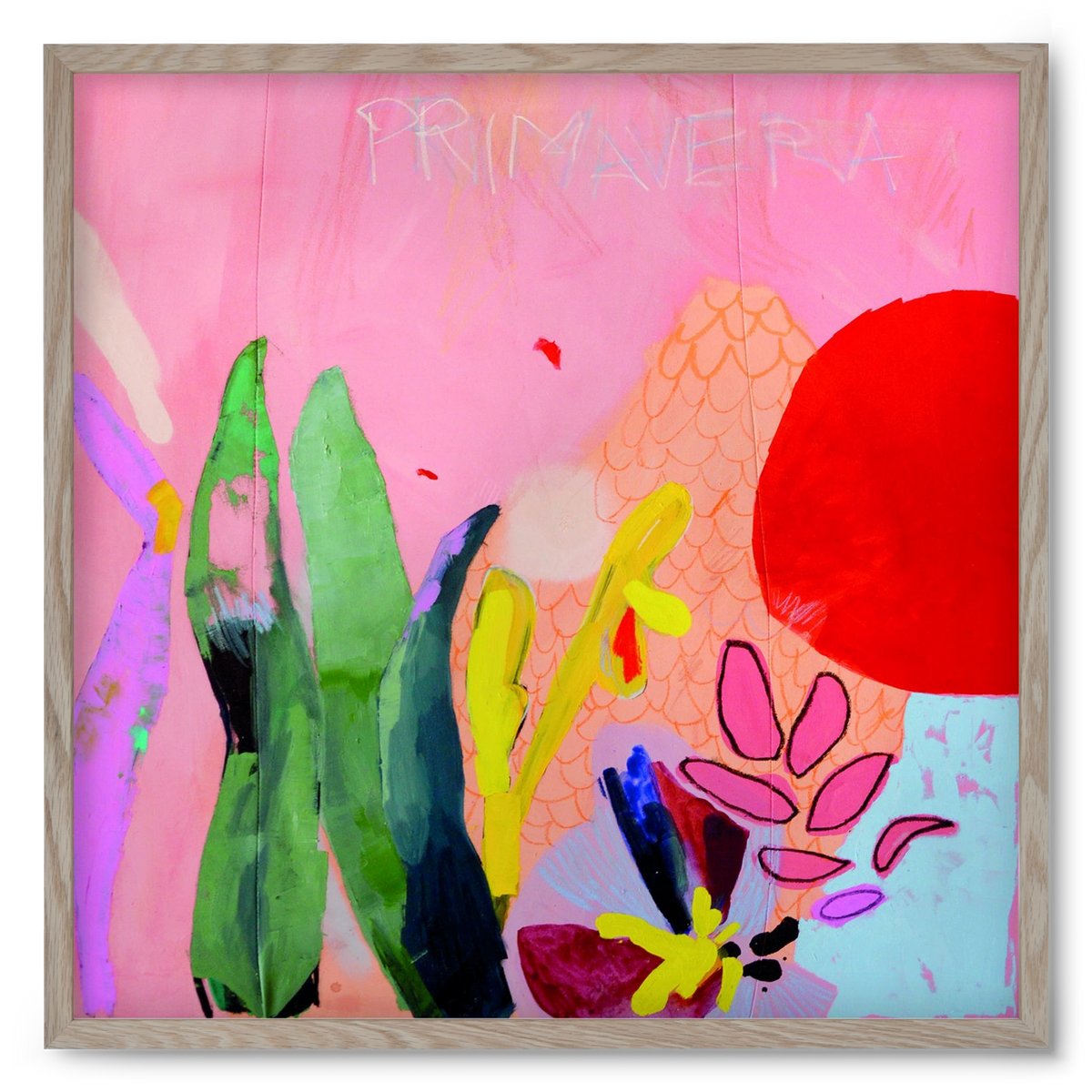 Primavera, 50x50 cm (50x50 cm), Tölgy keret