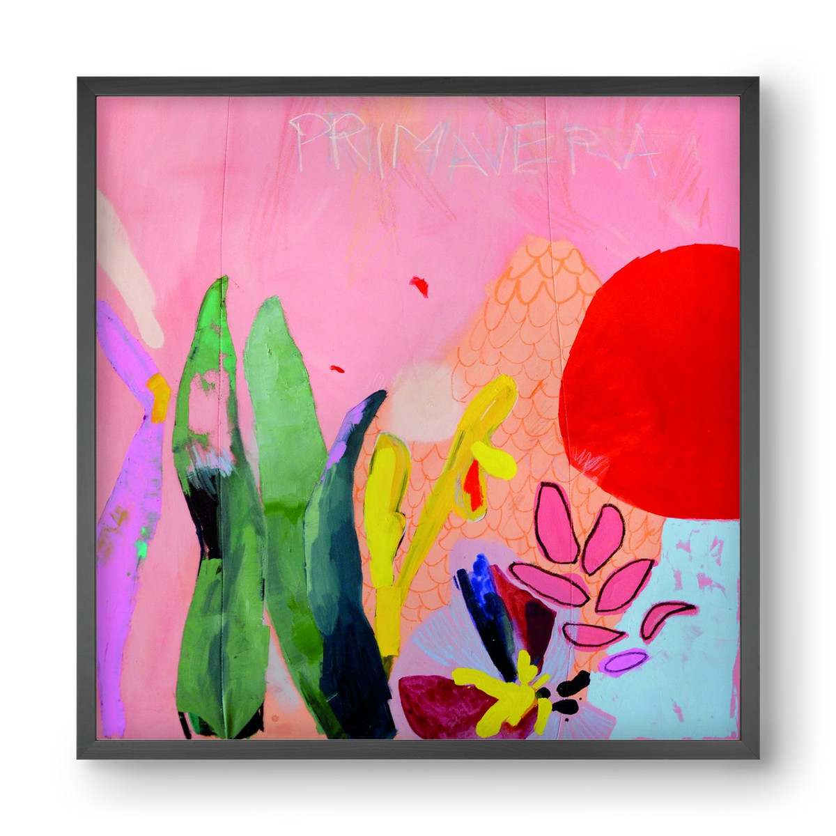 Primavera, 40x40 cm (40x40 cm), Fekete keret