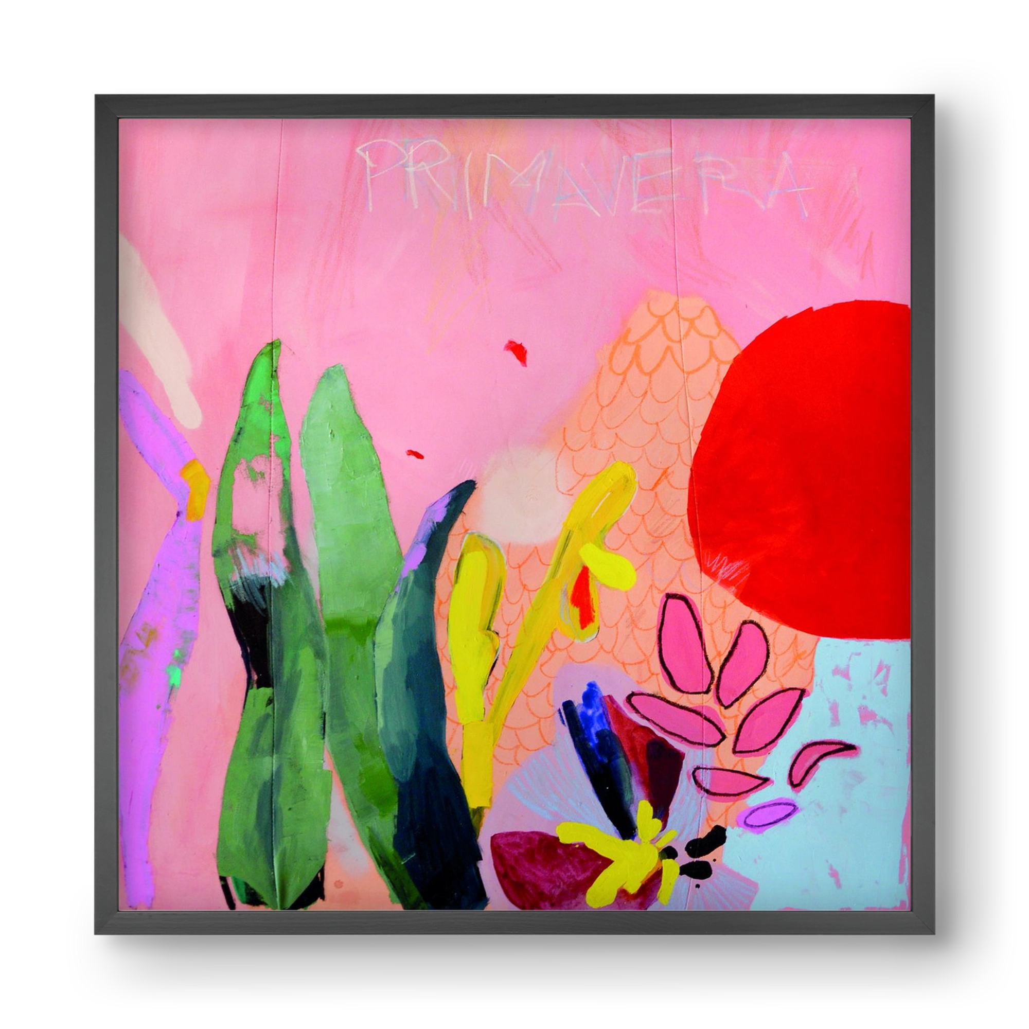 Primavera, 40x40 cm (40x40 cm), Fekete keret