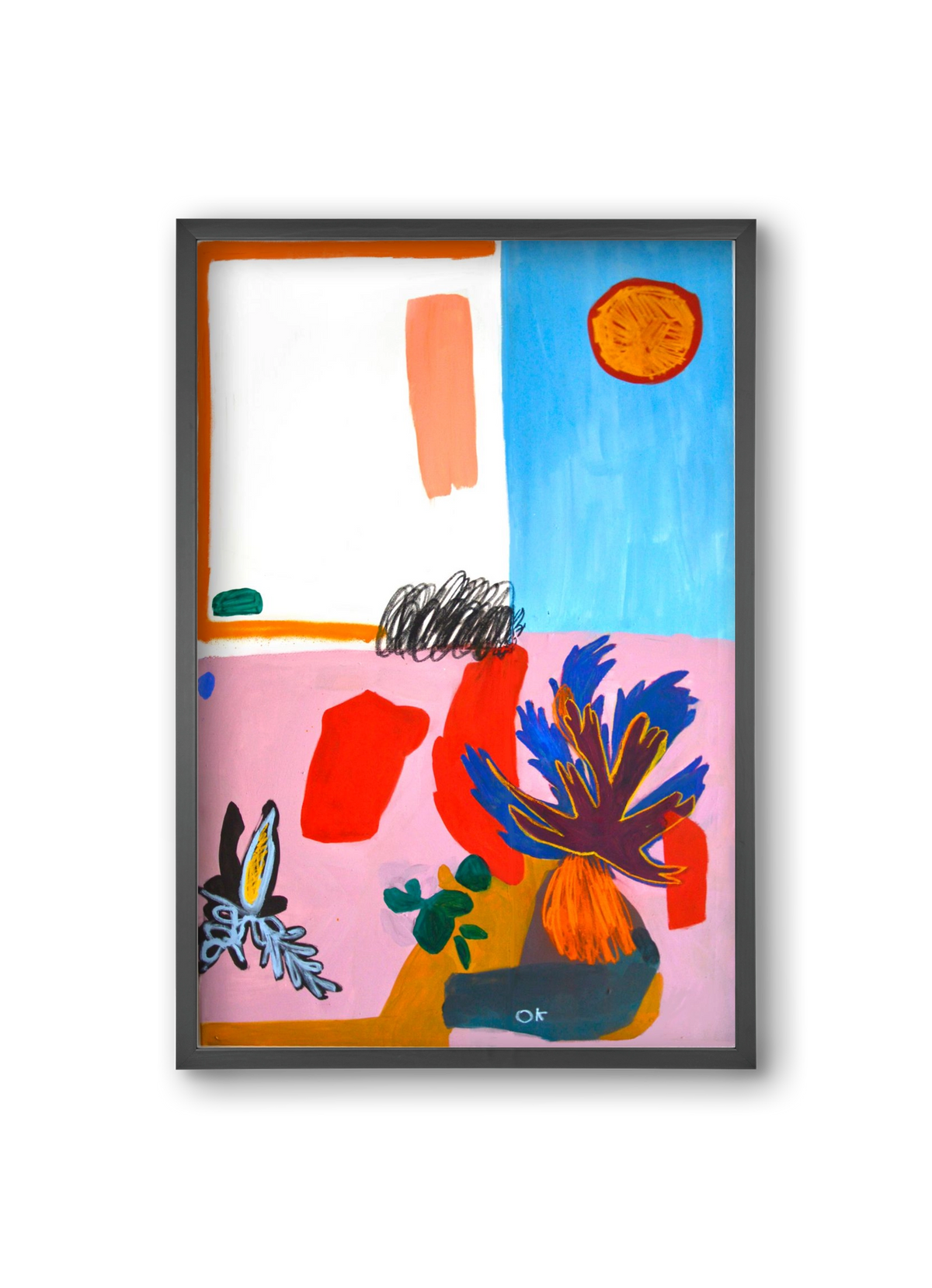 Saturn, 20x30 cm (20x30 cm), Fekete keret