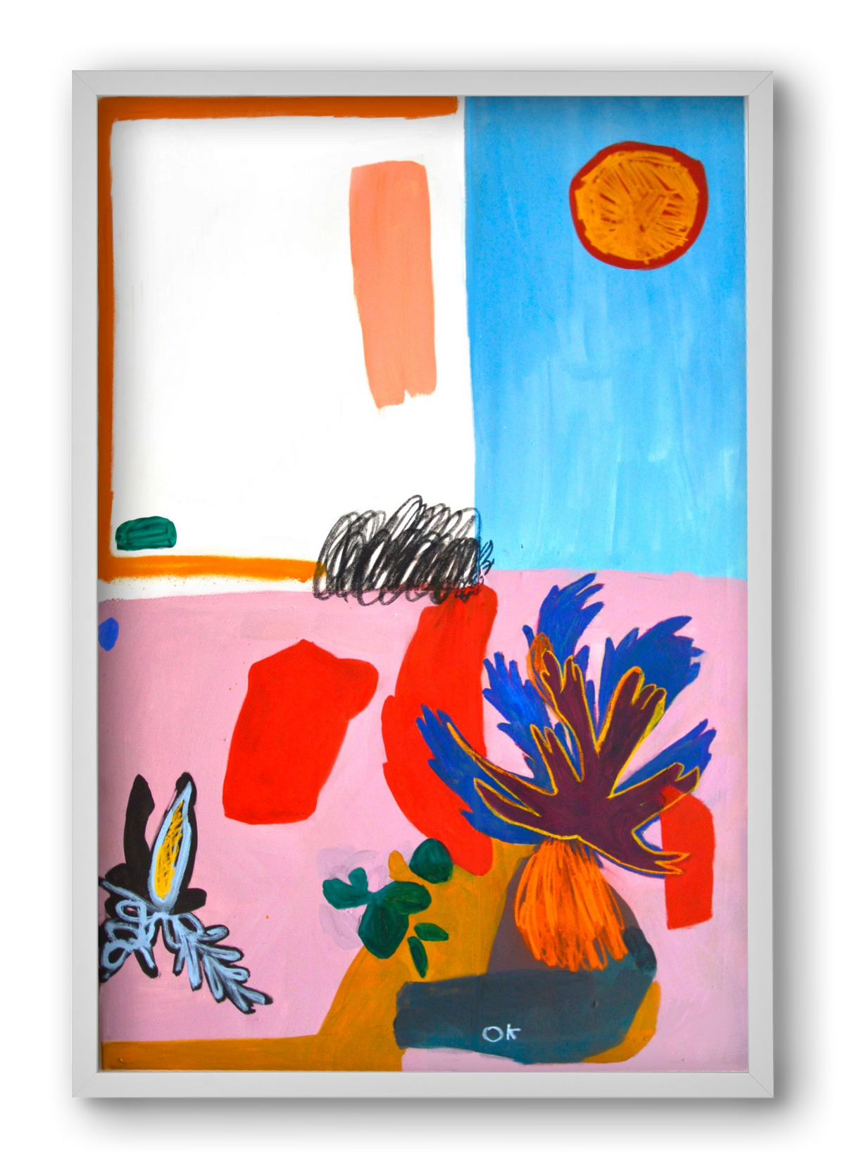 Saturn, 40x60 cm (40x60 cm), Fehér keret