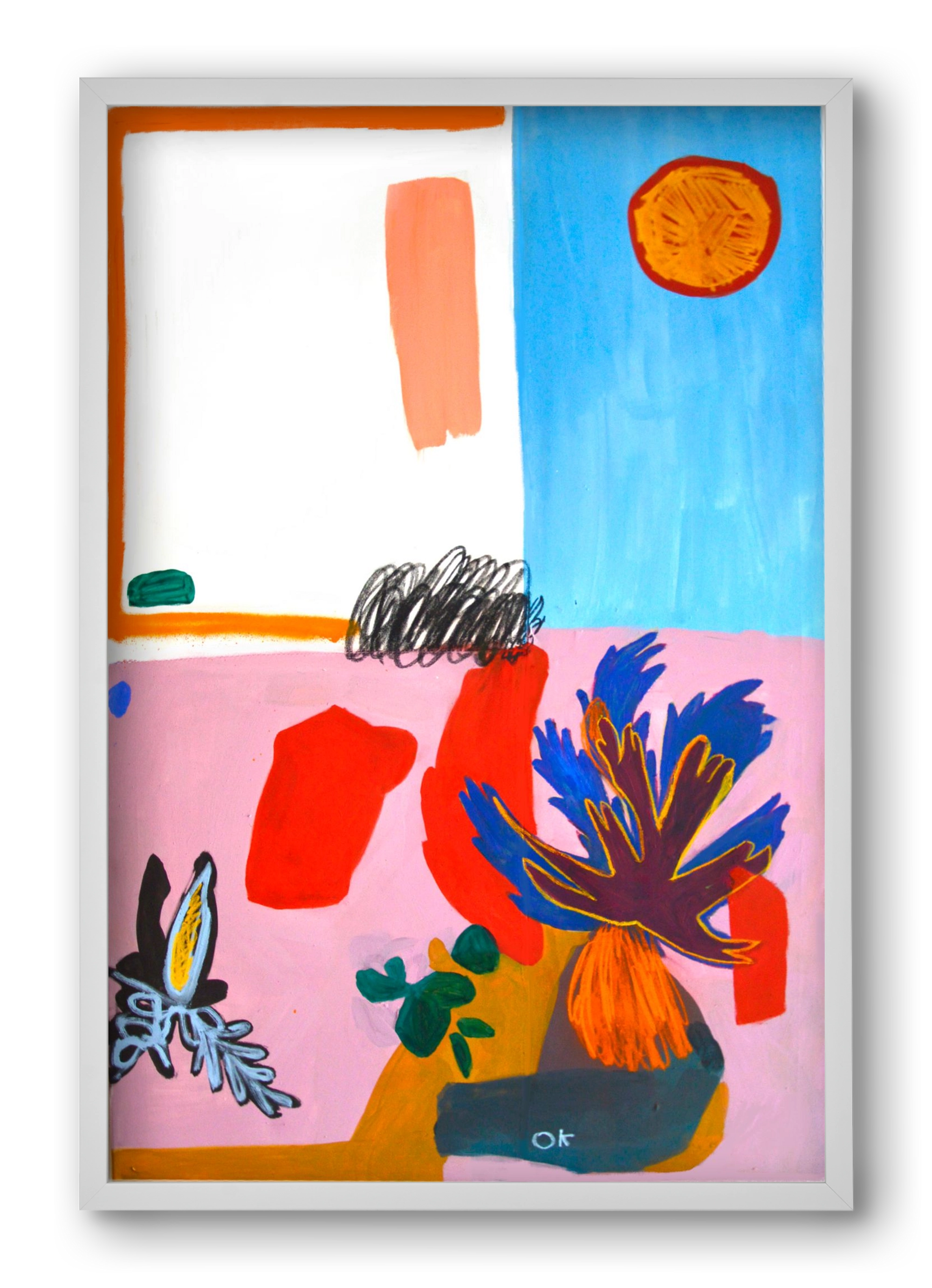 Saturn, 40x60 cm (40x60 cm), Fehér keret