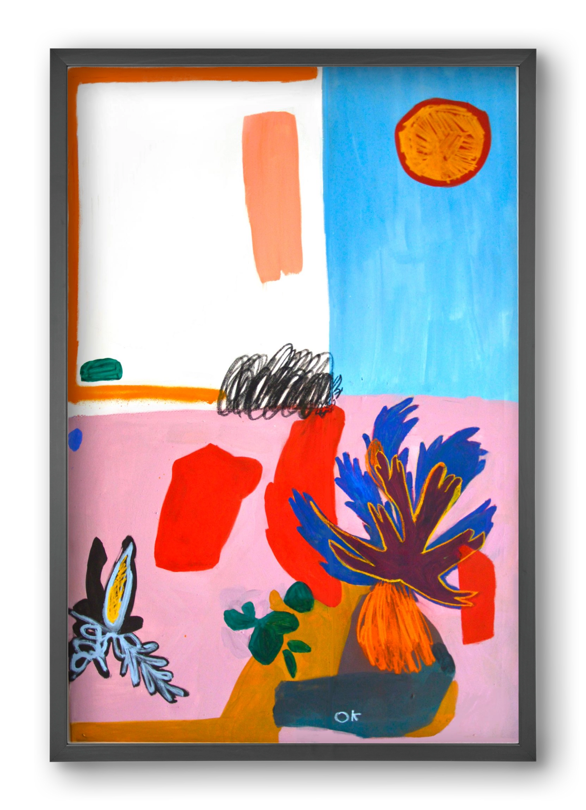 Saturn, 40x60 cm (40x60 cm), Fekete keret