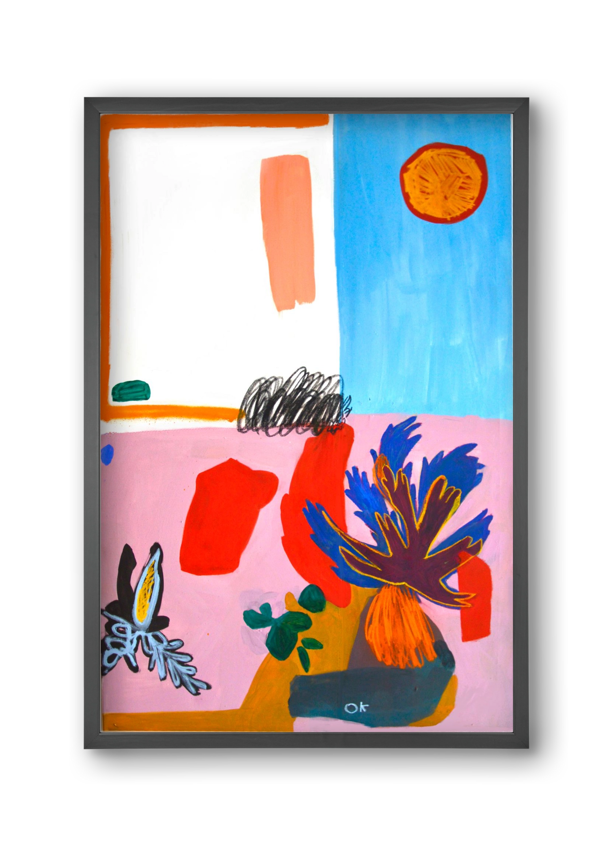 Saturn, 30x45 cm (30x45 cm), Fekete keret