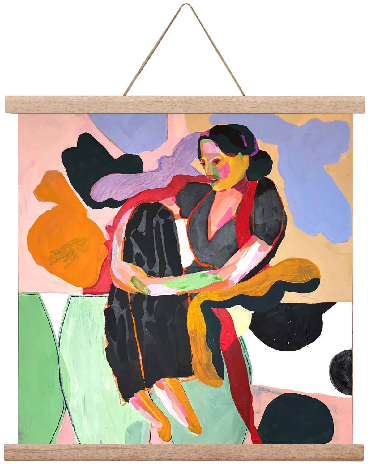 Paloma, 40x40 cm (40x40 cm), Tölgy akasztó