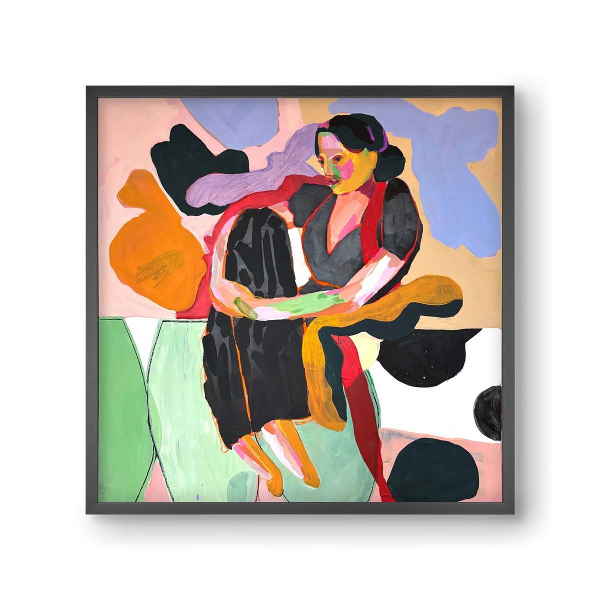 Paloma, 30x30 cm (30x30 cm), Fekete keret