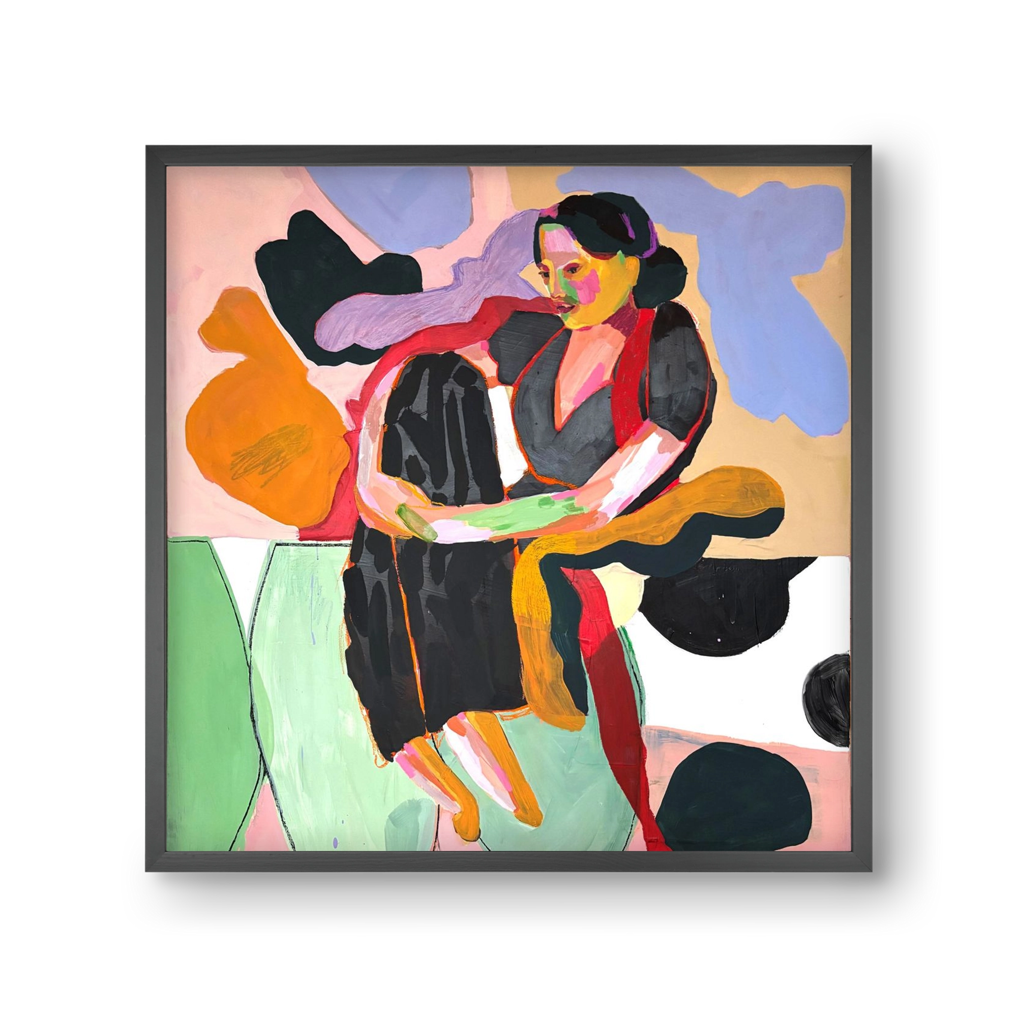 Paloma, 30x30 cm (30x30 cm), Fekete keret