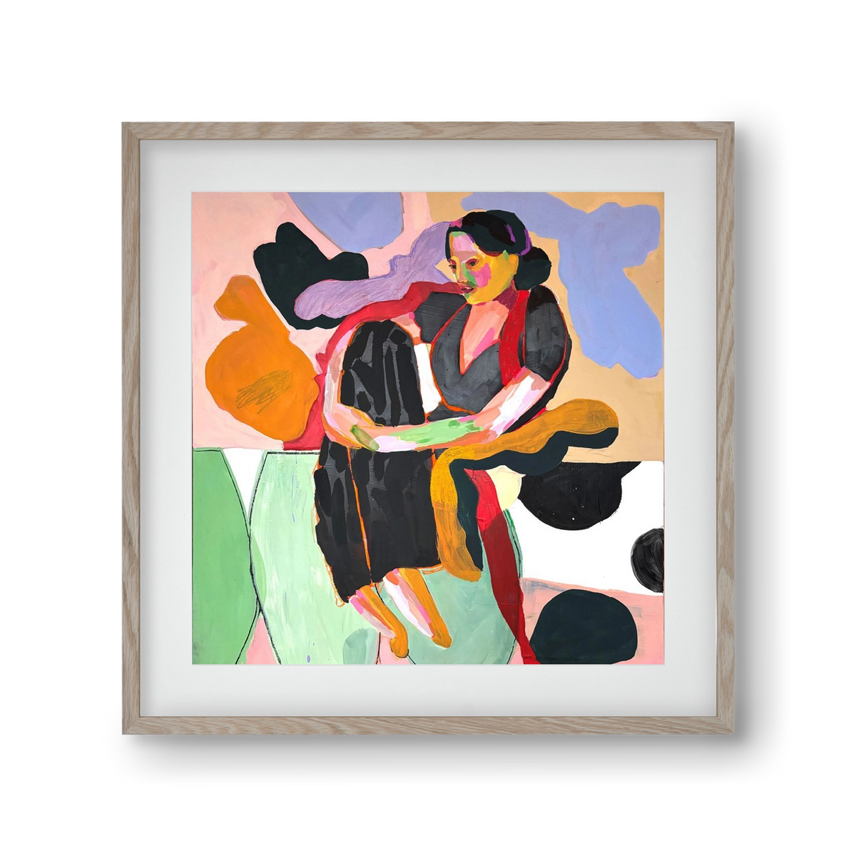 Paloma, 30x30 cm (20x20 cm), Tölgy keret, paszpartuval