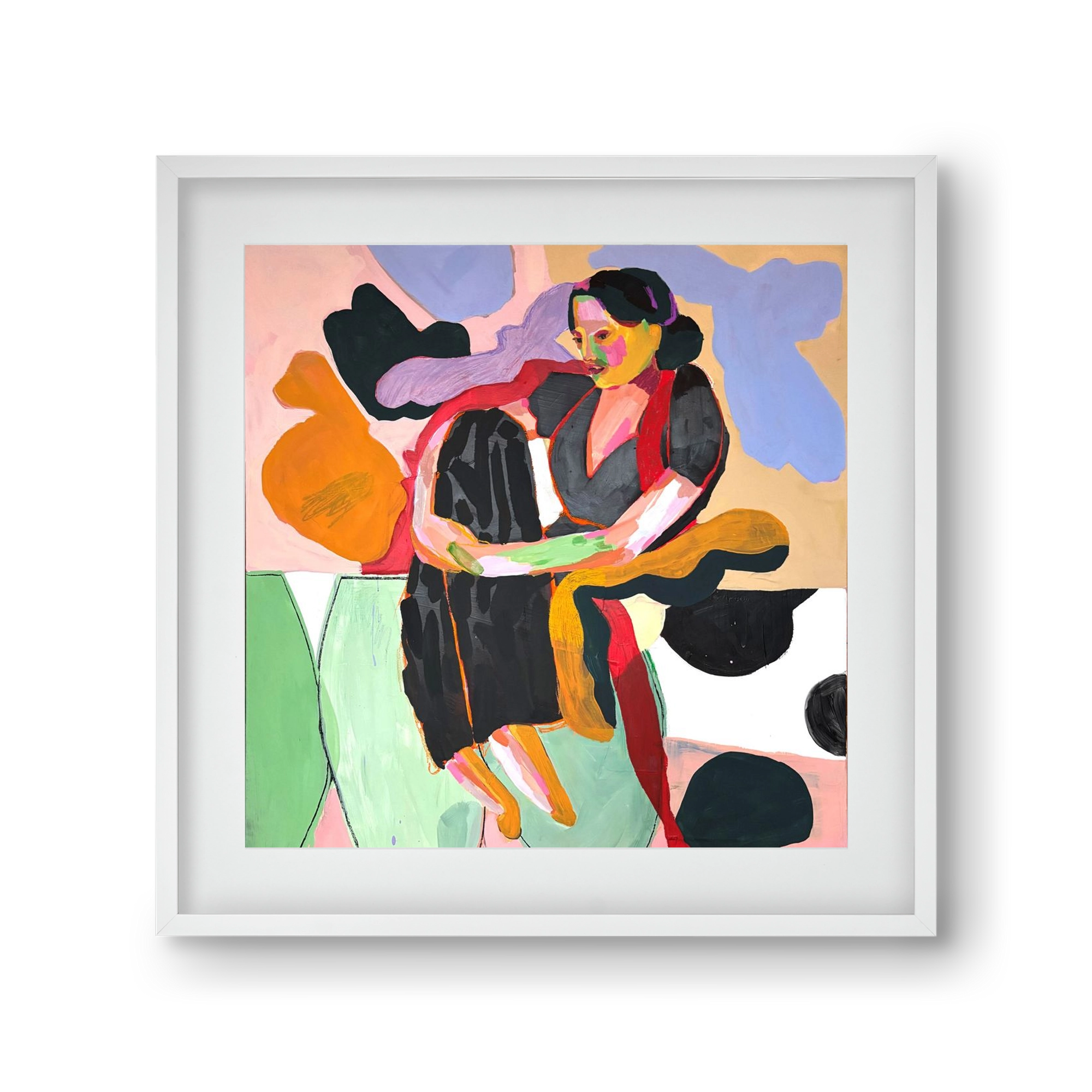 Paloma, 30x30 cm (20x20 cm), Fehér keret, paszpartuval