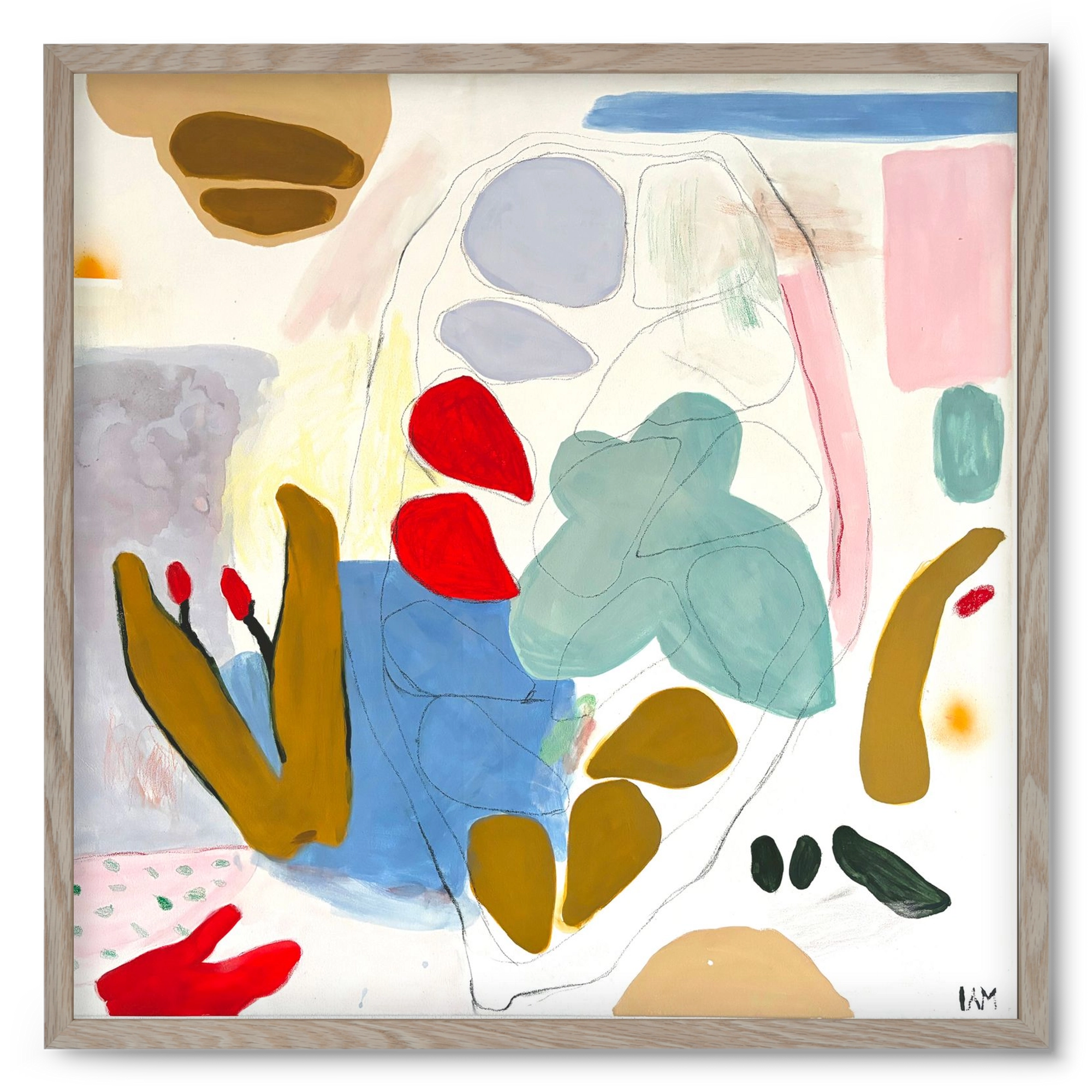 Cocoa, 50x50 cm (50x50 cm), Tölgy keret