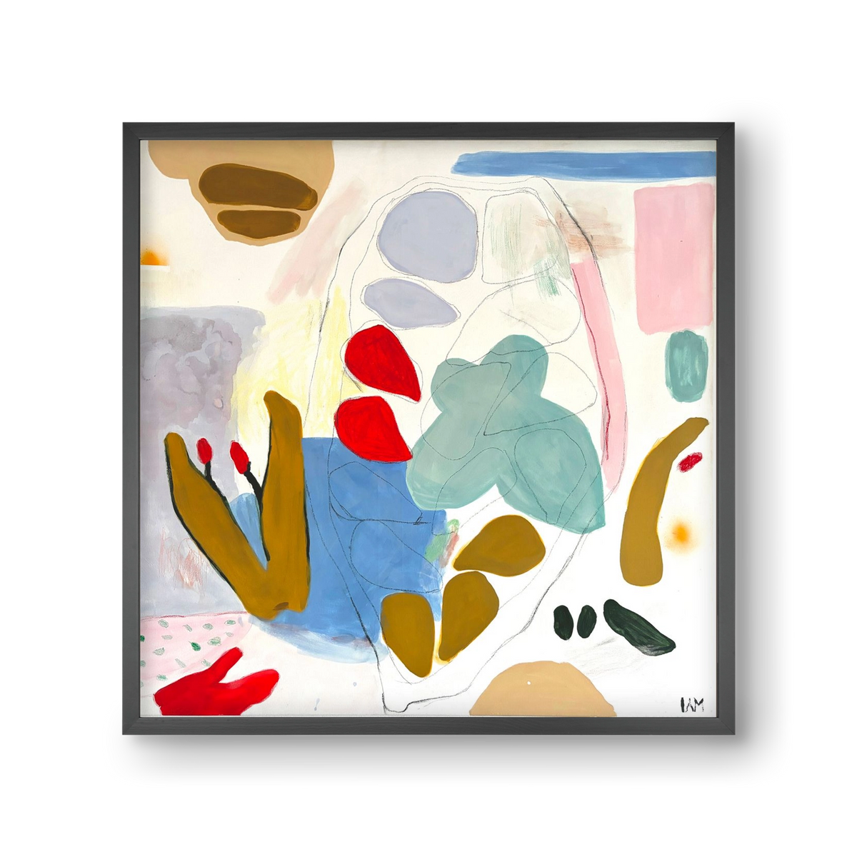 Cocoa, 30x30 cm (30x30 cm), Fekete keret