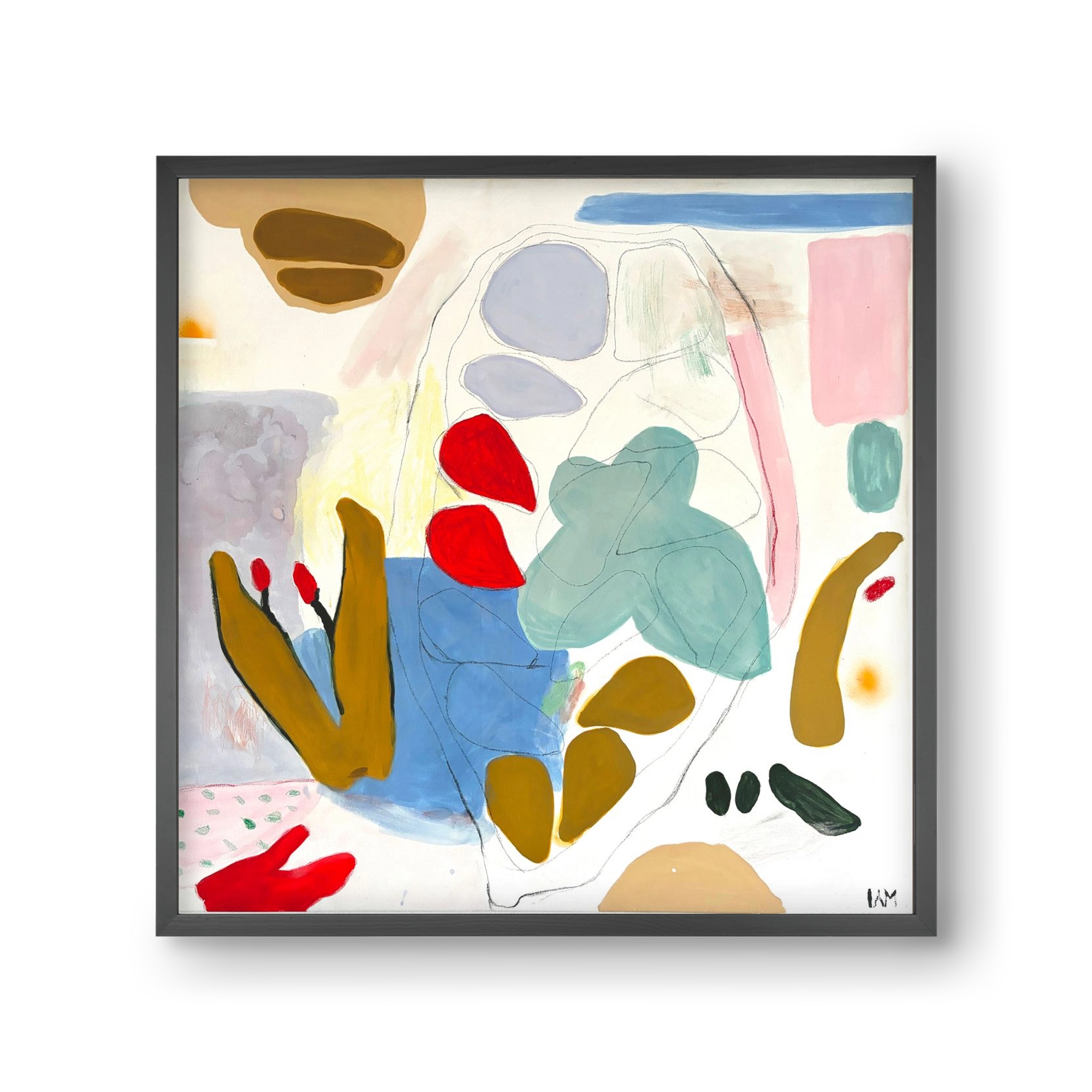 Cocoa, 30x30 cm (30x30 cm), Fekete keret