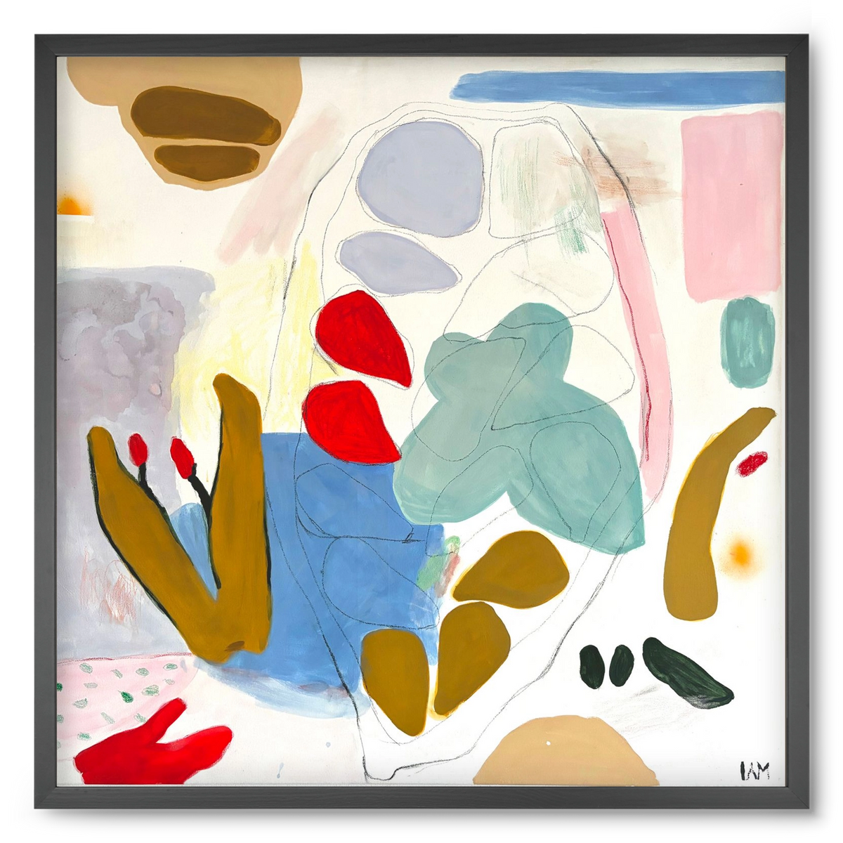 Cocoa, 50x50 cm (50x50 cm), Fekete keret