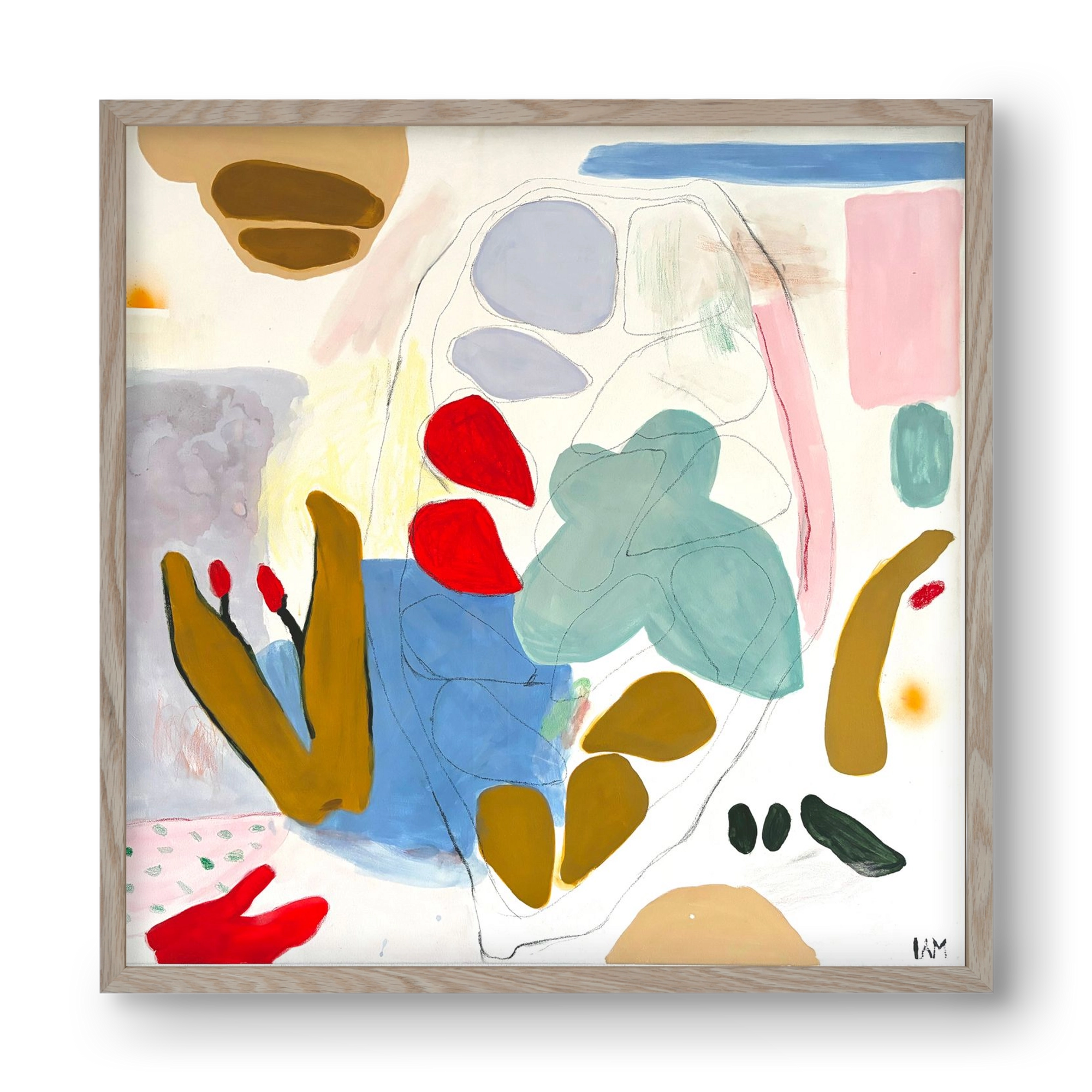 Cocoa, 40x40 cm (40x40 cm), Tölgy keret