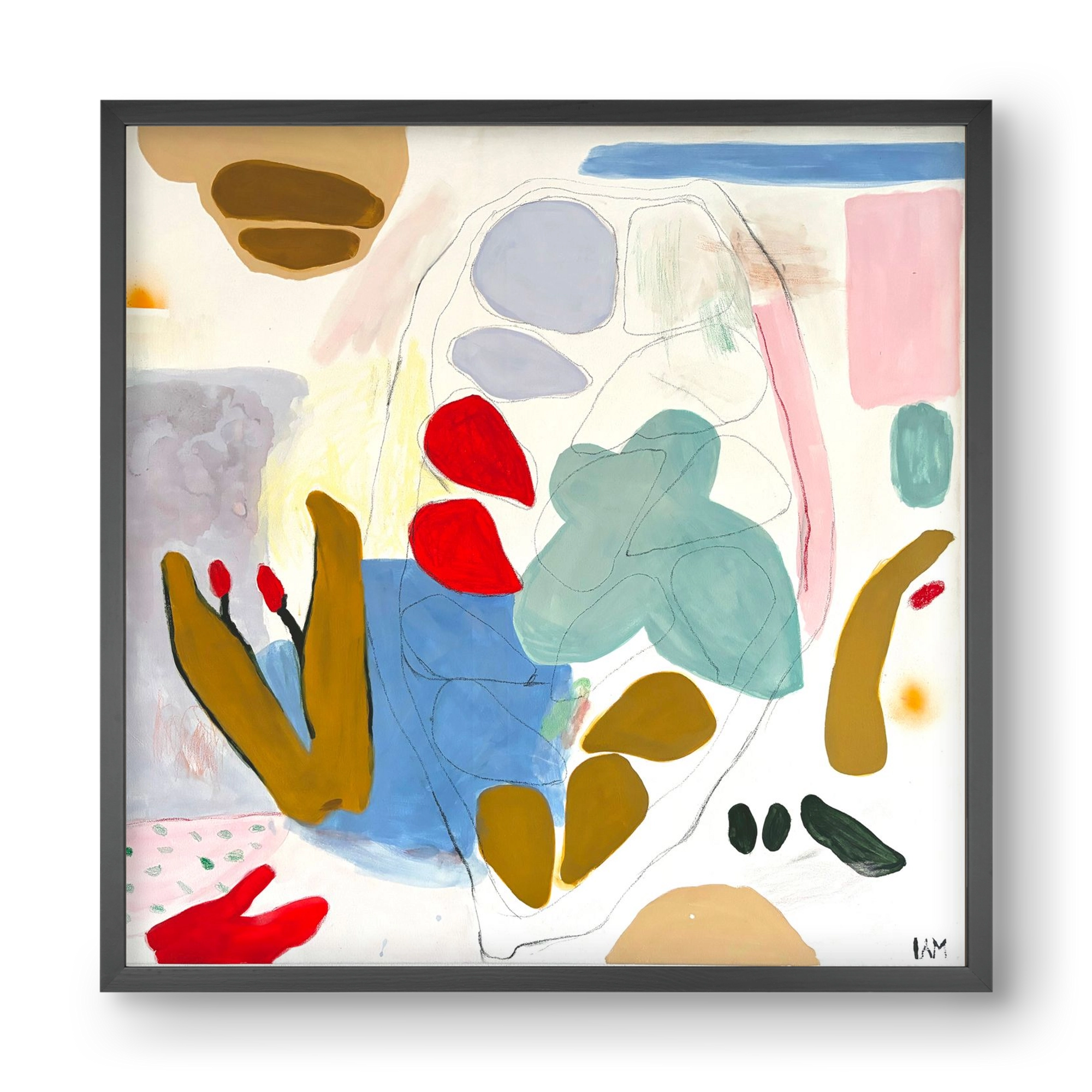 Cocoa, 40x40 cm (40x40 cm), Fekete keret