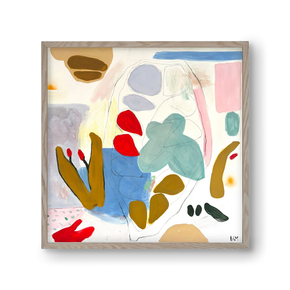 Cocoa, 30x30 cm (30x30 cm), Tölgy keret