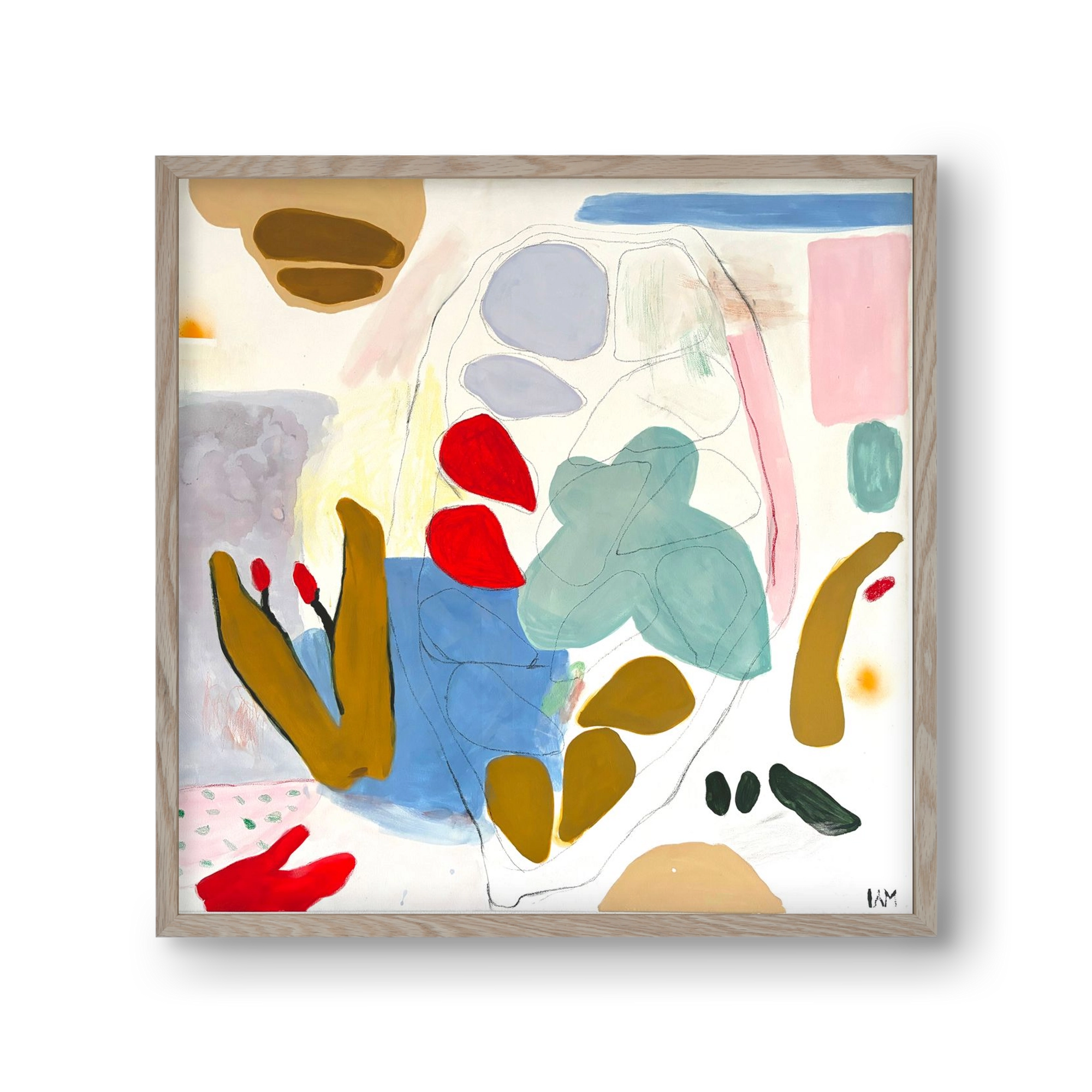 Cocoa, 30x30 cm (30x30 cm), Tölgy keret