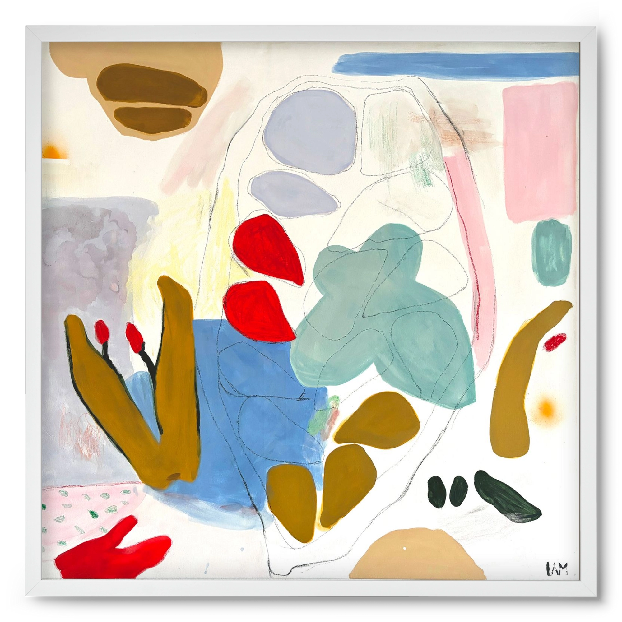 Cocoa, 50x50 cm (50x50 cm), Fehér keret