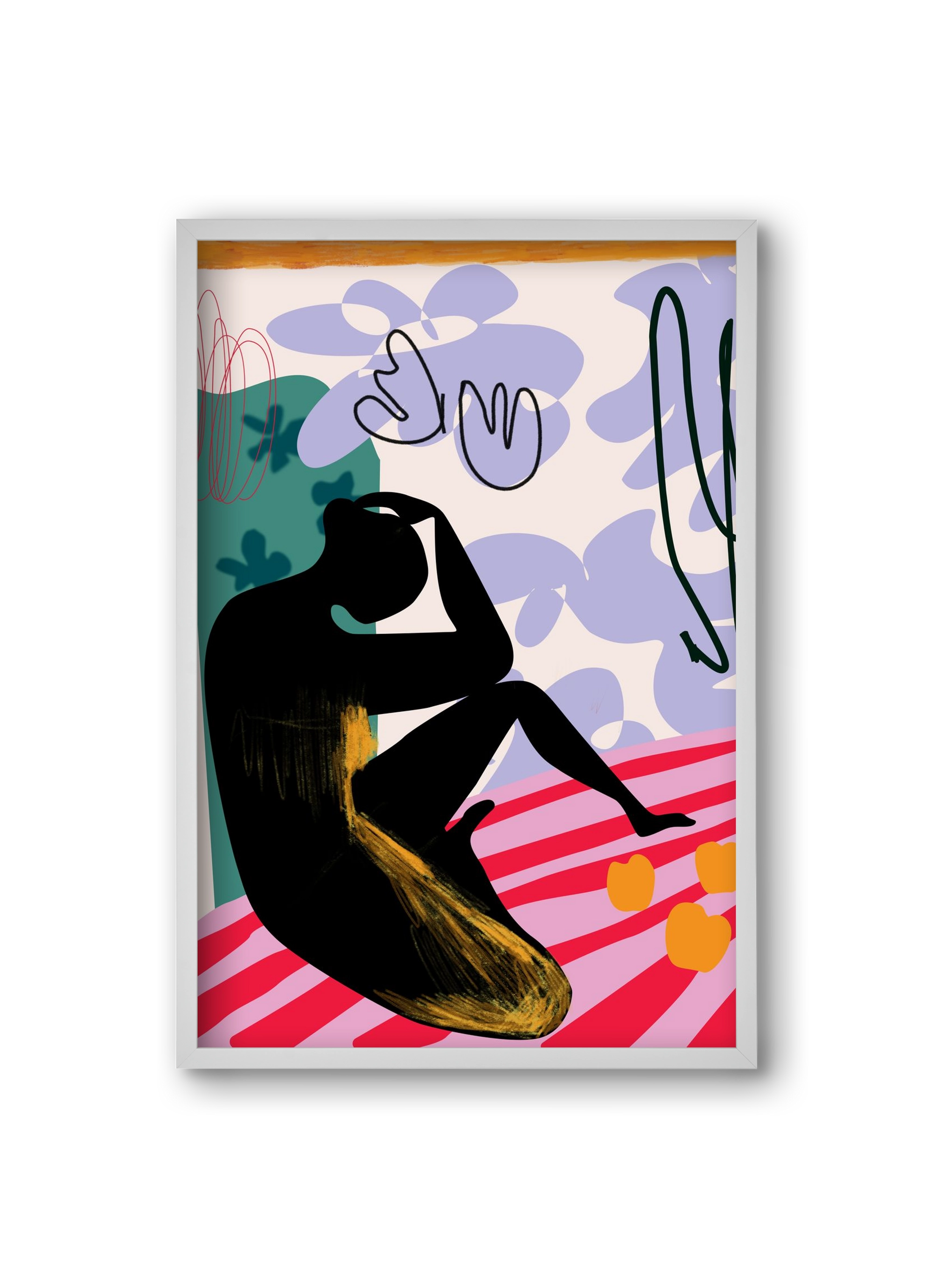 Luna Rosa, 20x30 cm (20x30 cm), Fehér keret