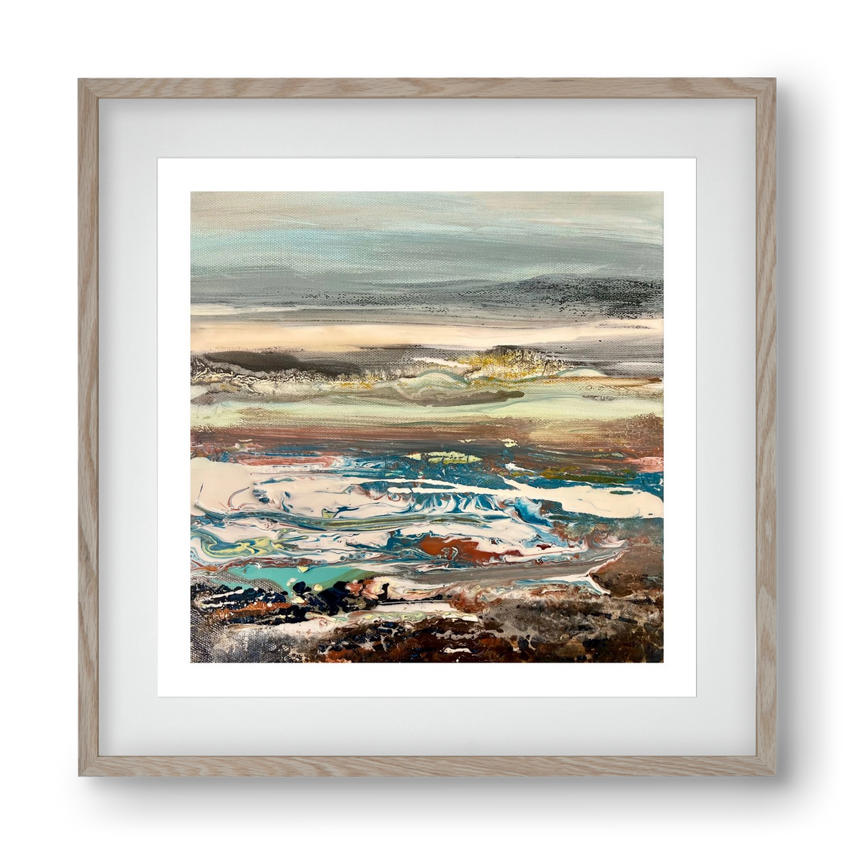 Layers , 40x40 cm (30x30 cm), Tölgy keret, paszpartuval