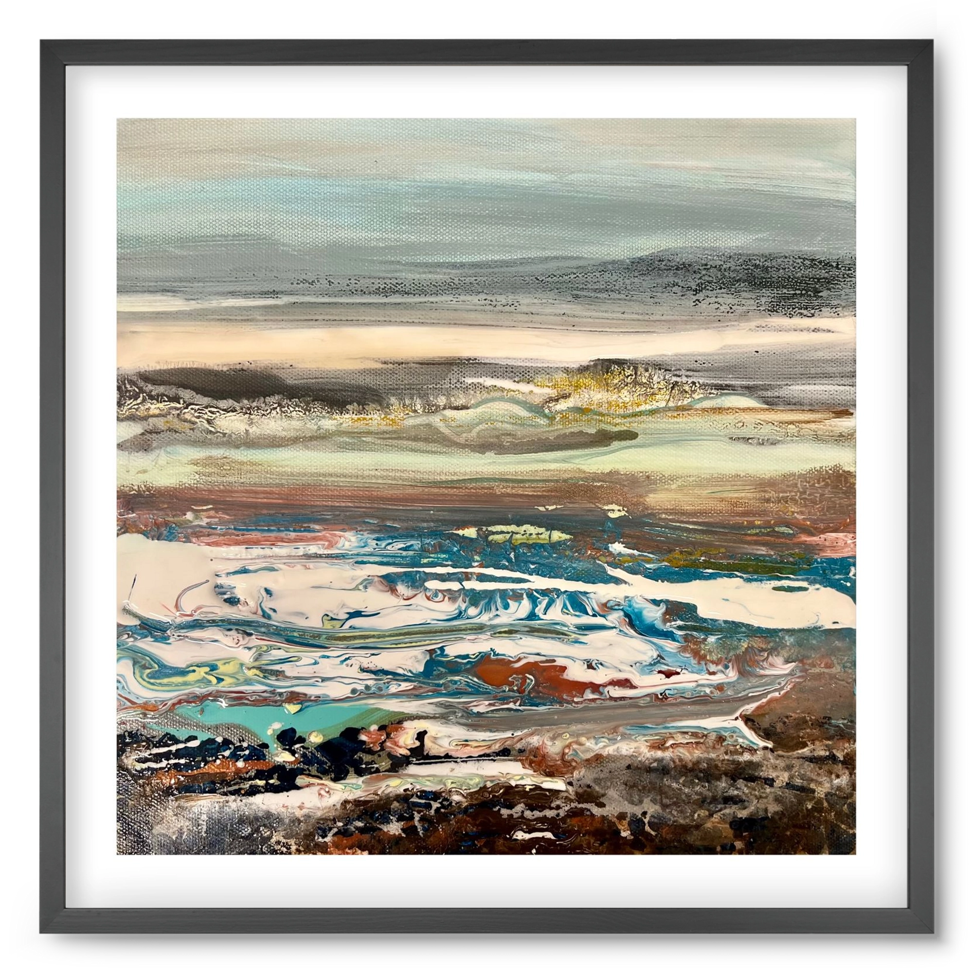 Layers , 50x50 cm (50x50 cm), Fekete keret