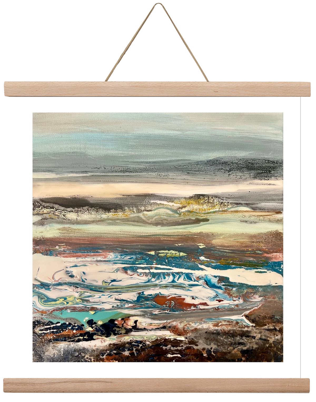 Layers , 40x40 cm (40x40 cm), Tölgy akasztó