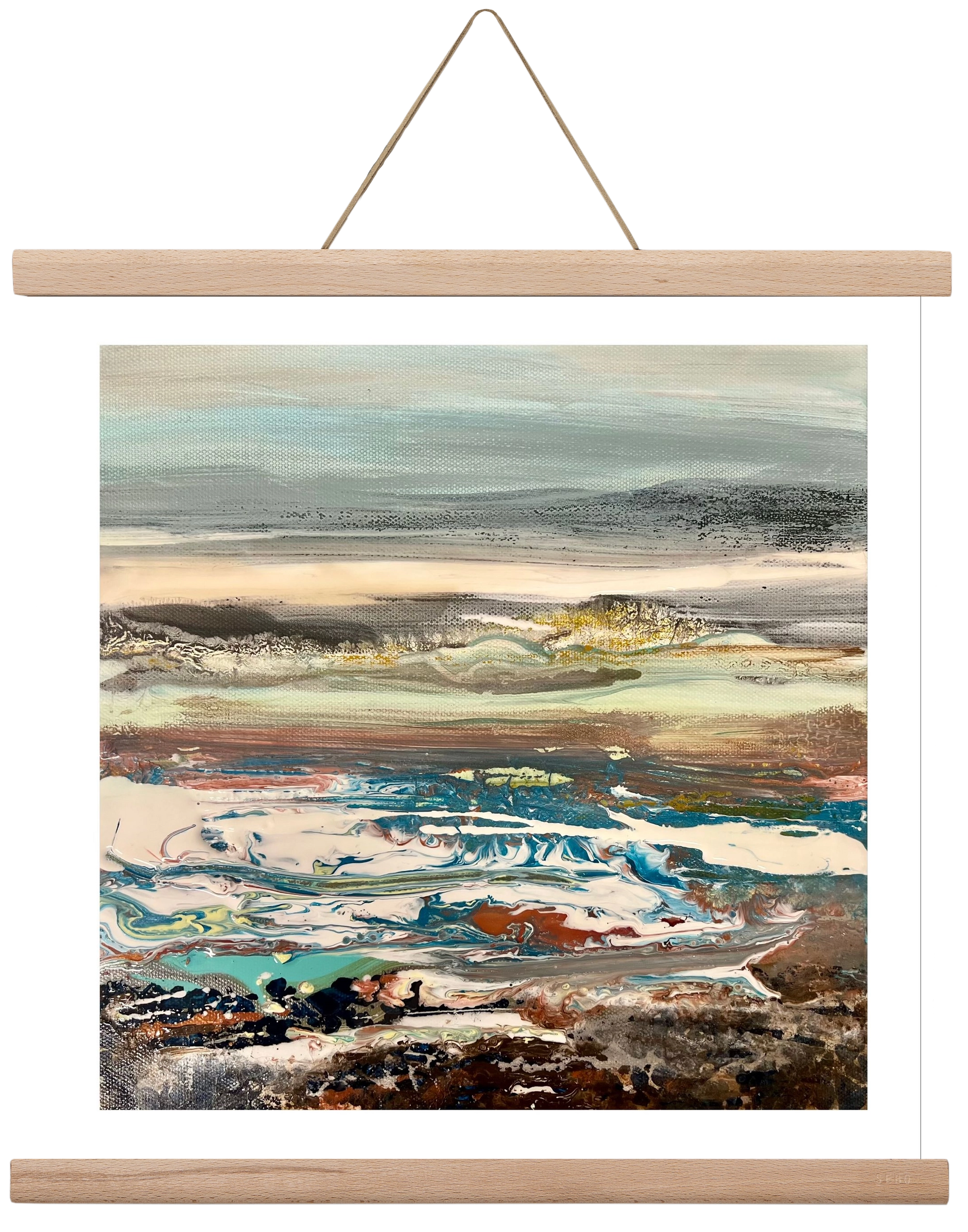 Layers , 40x40 cm (40x40 cm), Tölgy akasztó