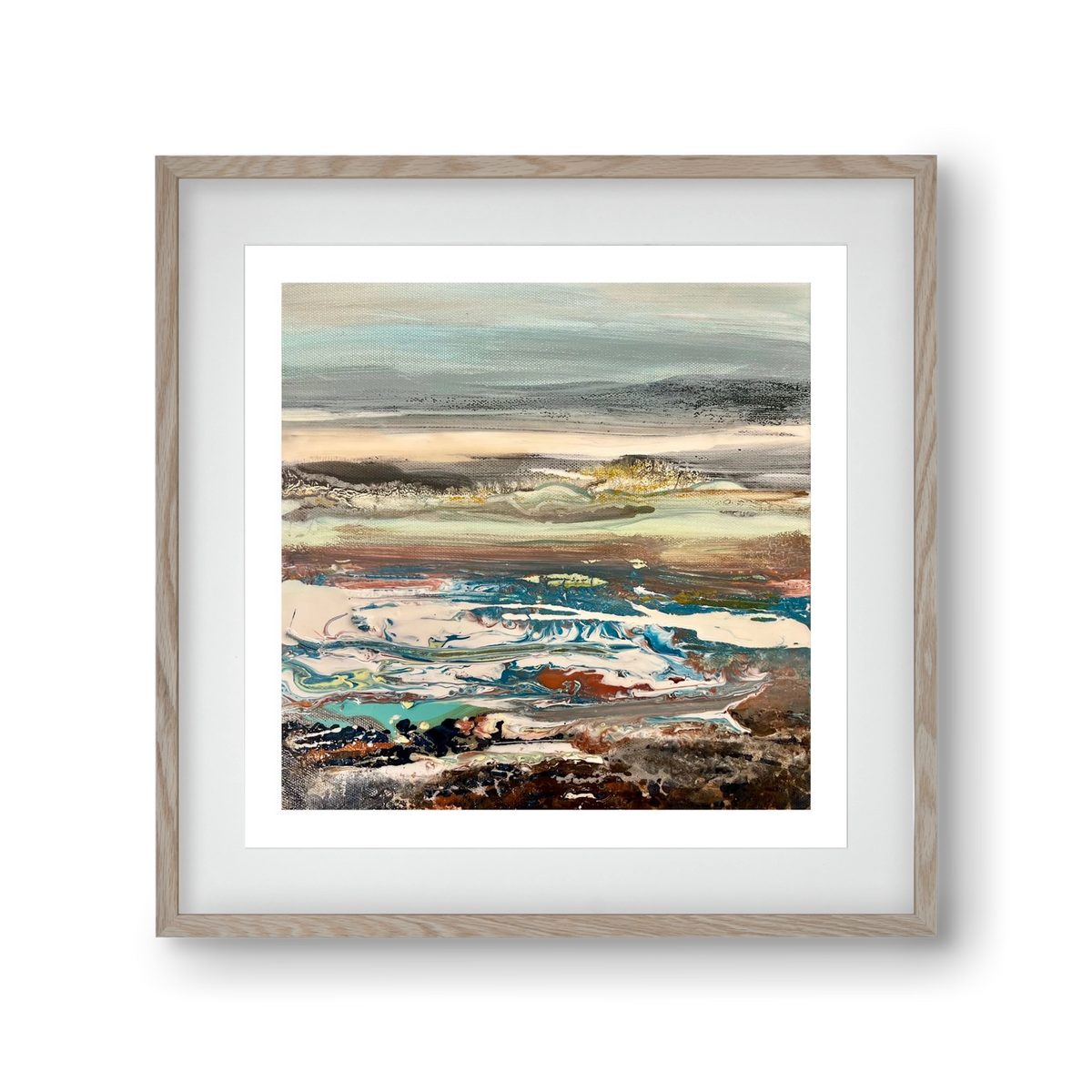 Layers , 30x30 cm (20x20 cm), Tölgy keret, paszpartuval