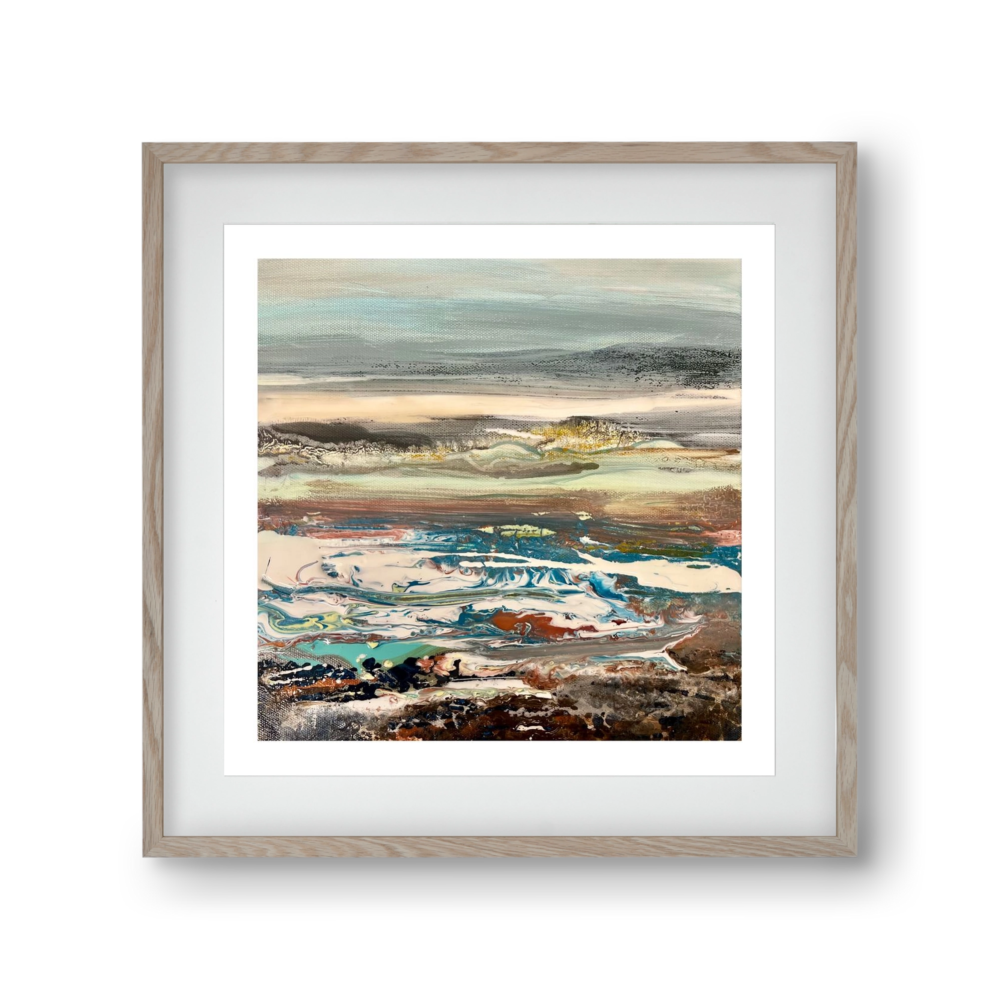 Layers , 30x30 cm (20x20 cm), Tölgy keret, paszpartuval