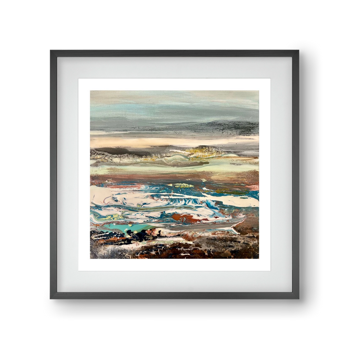 Layers , 30x30 cm (20x20 cm), Fekete keret, paszpartuval