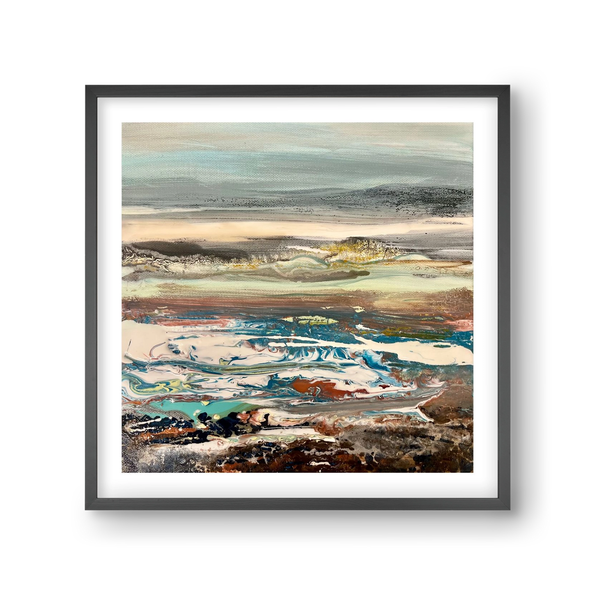 Layers , 30x30 cm (30x30 cm), Fekete keret