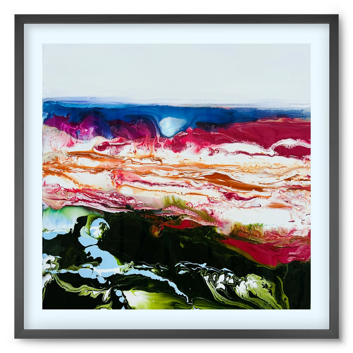 Diamond light , 50x50 cm (50x50 cm), Fekete keret