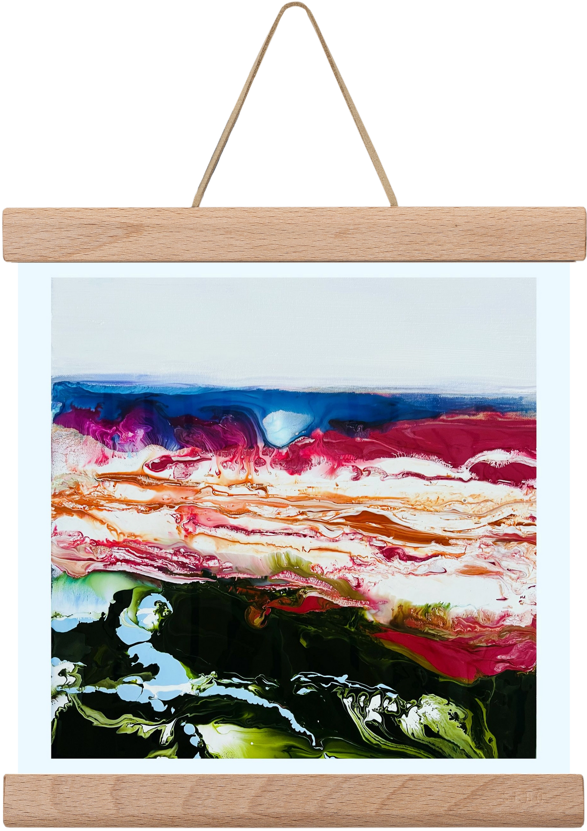 Diamond light , 20x20 cm (20x20 cm), Tölgy akasztó