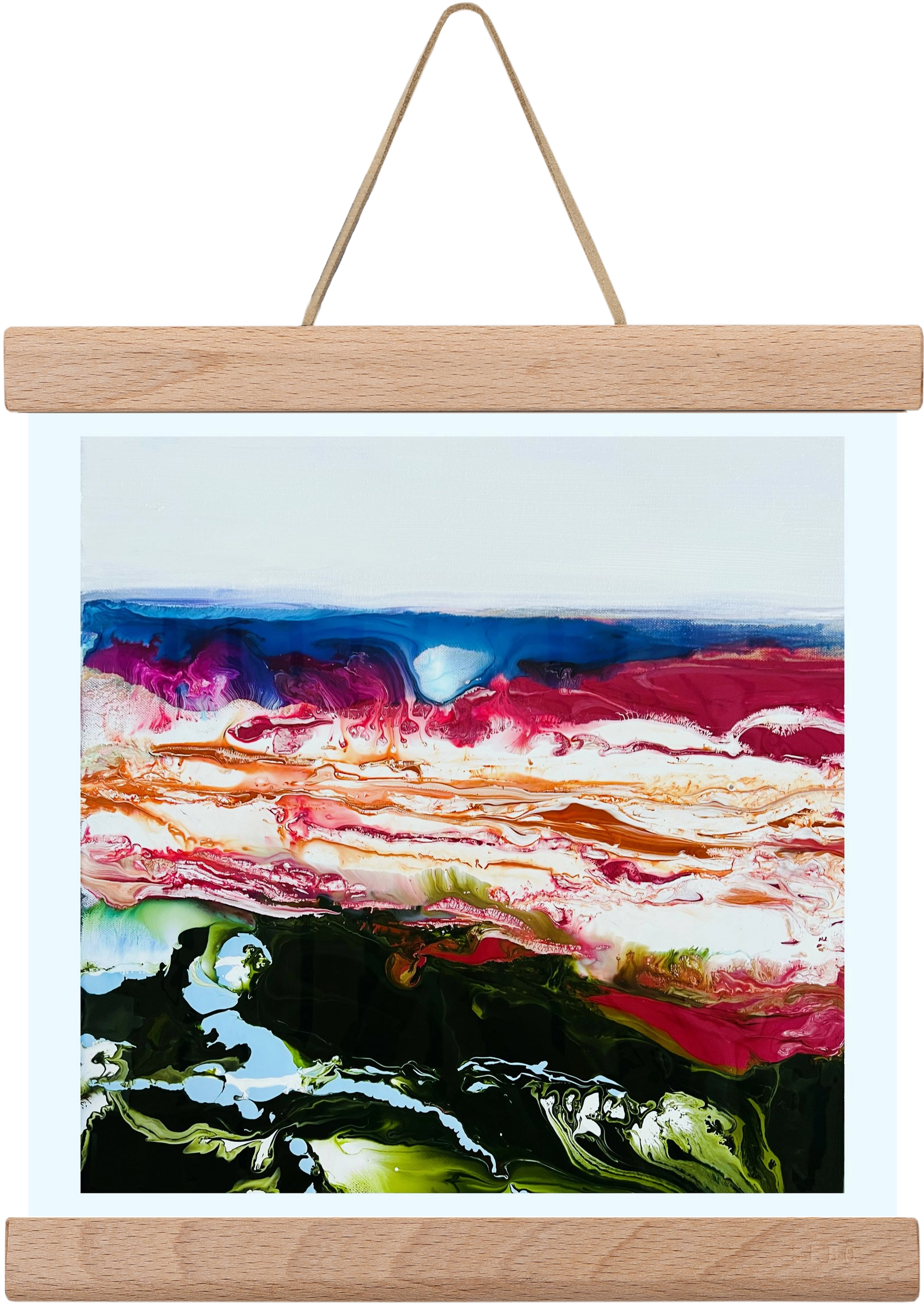 Diamond light , 20x20 cm (20x20 cm), Tölgy akasztó