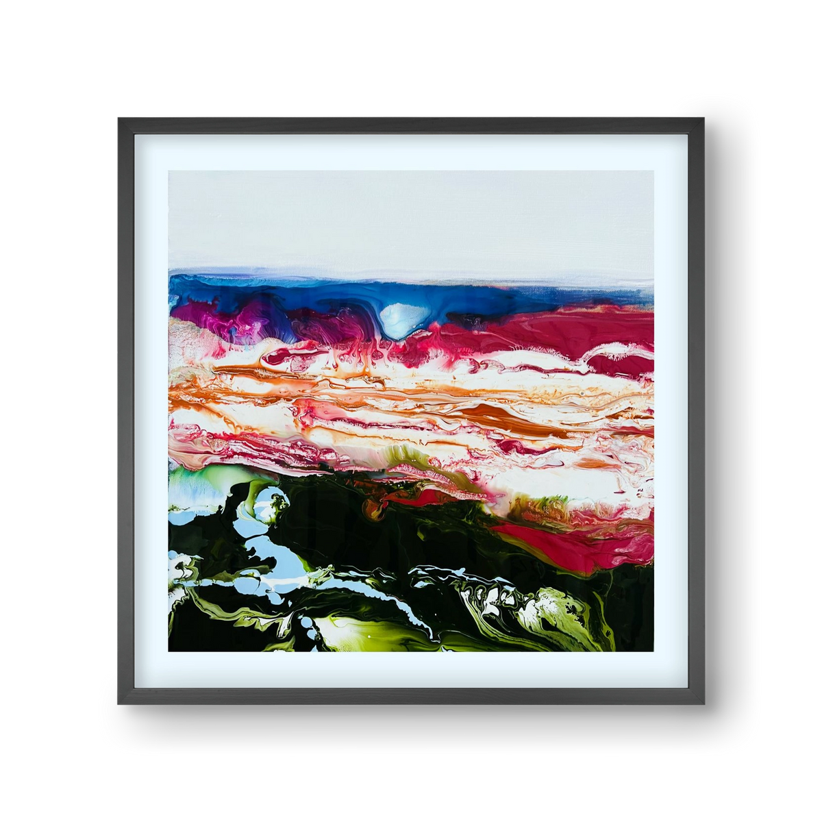 Diamond light , 30x30 cm (30x30 cm), Fekete keret